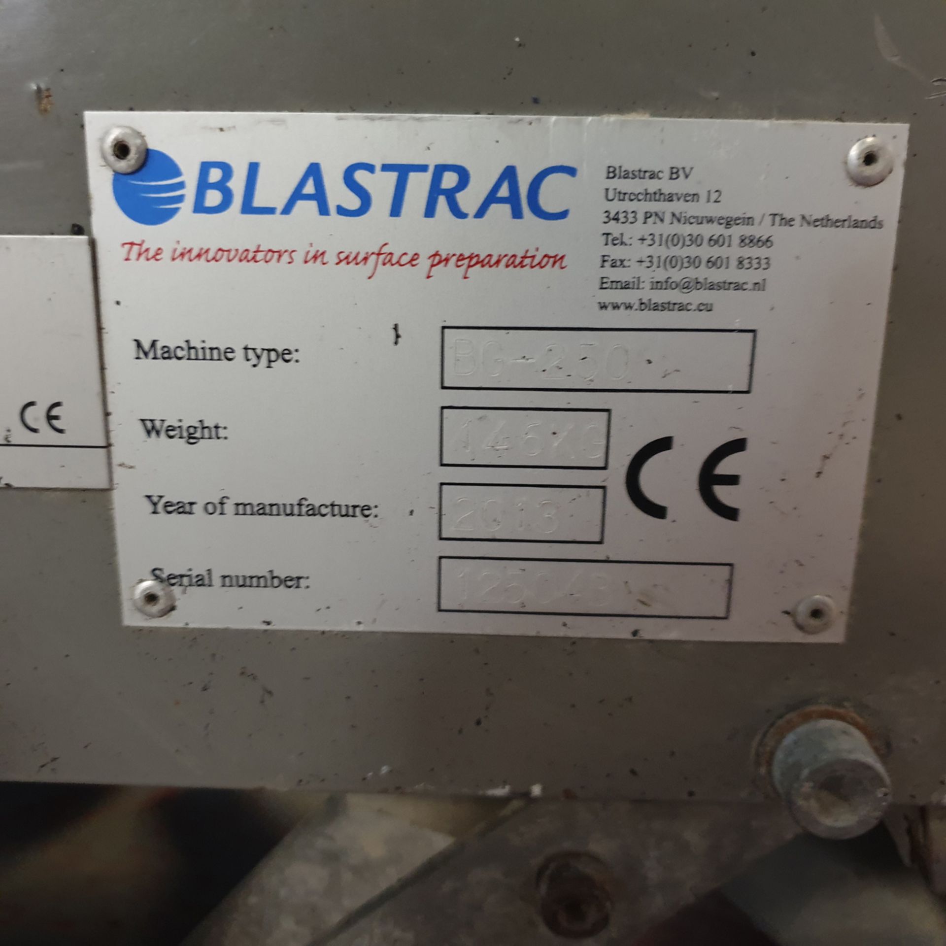 Blastrac Floor Grinding Machine with Associated Vacuum Cleaner. - Image 8 of 9