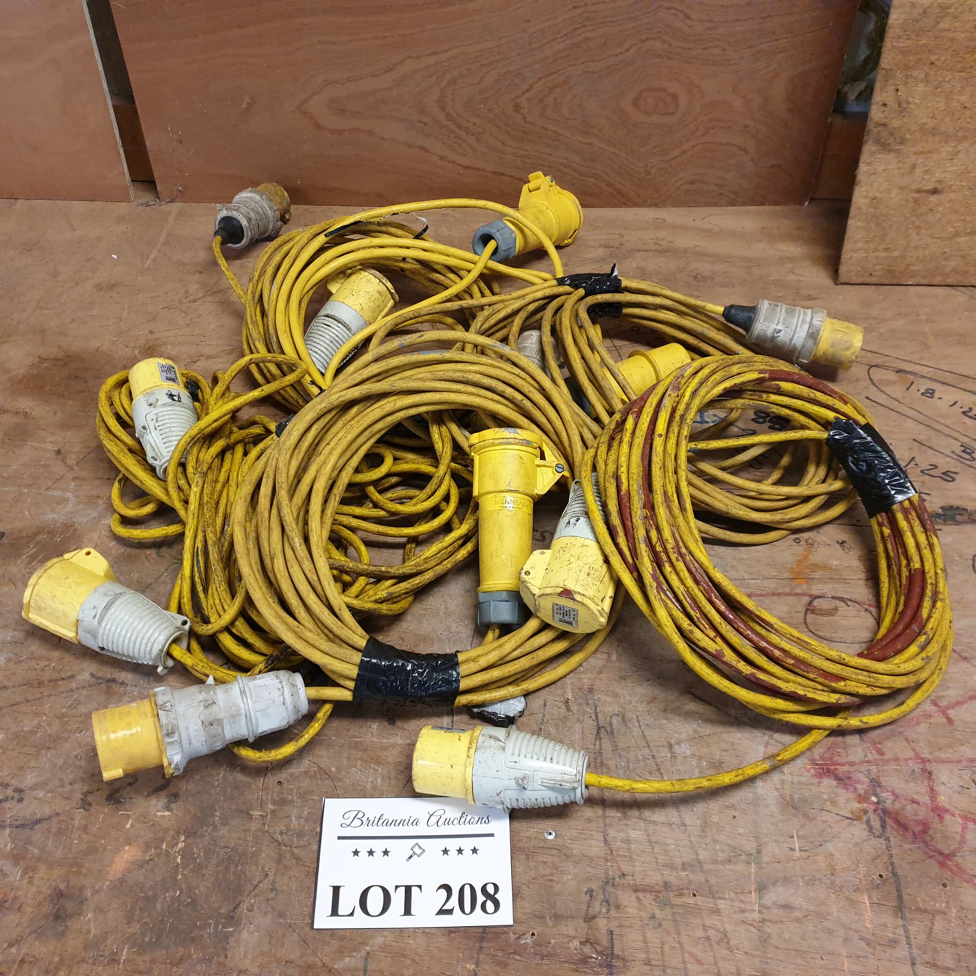 Quantity of 6, 110v Extension Leads.