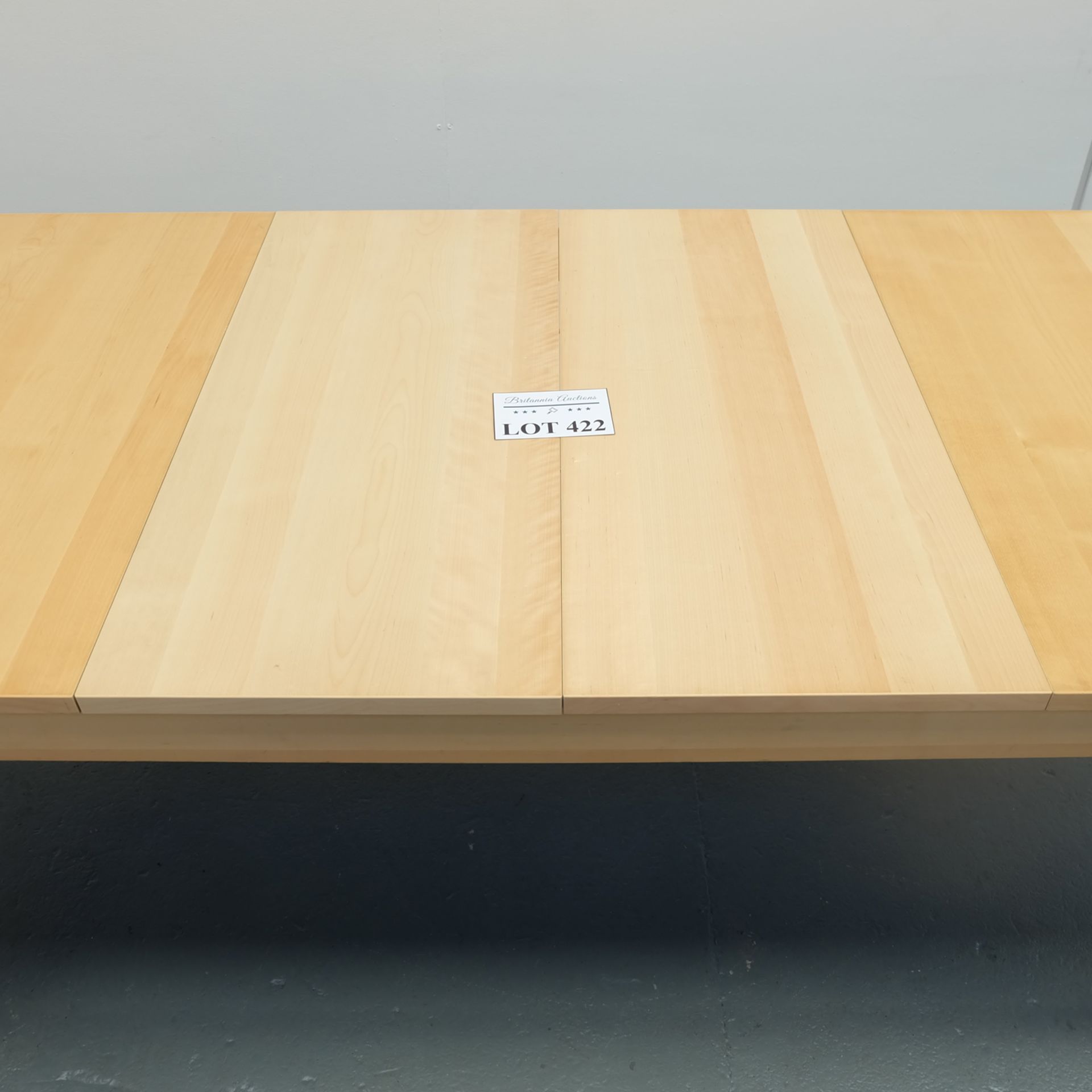 Glass topped Extendable Kitchen Table and 2 Benches. - Image 11 of 12