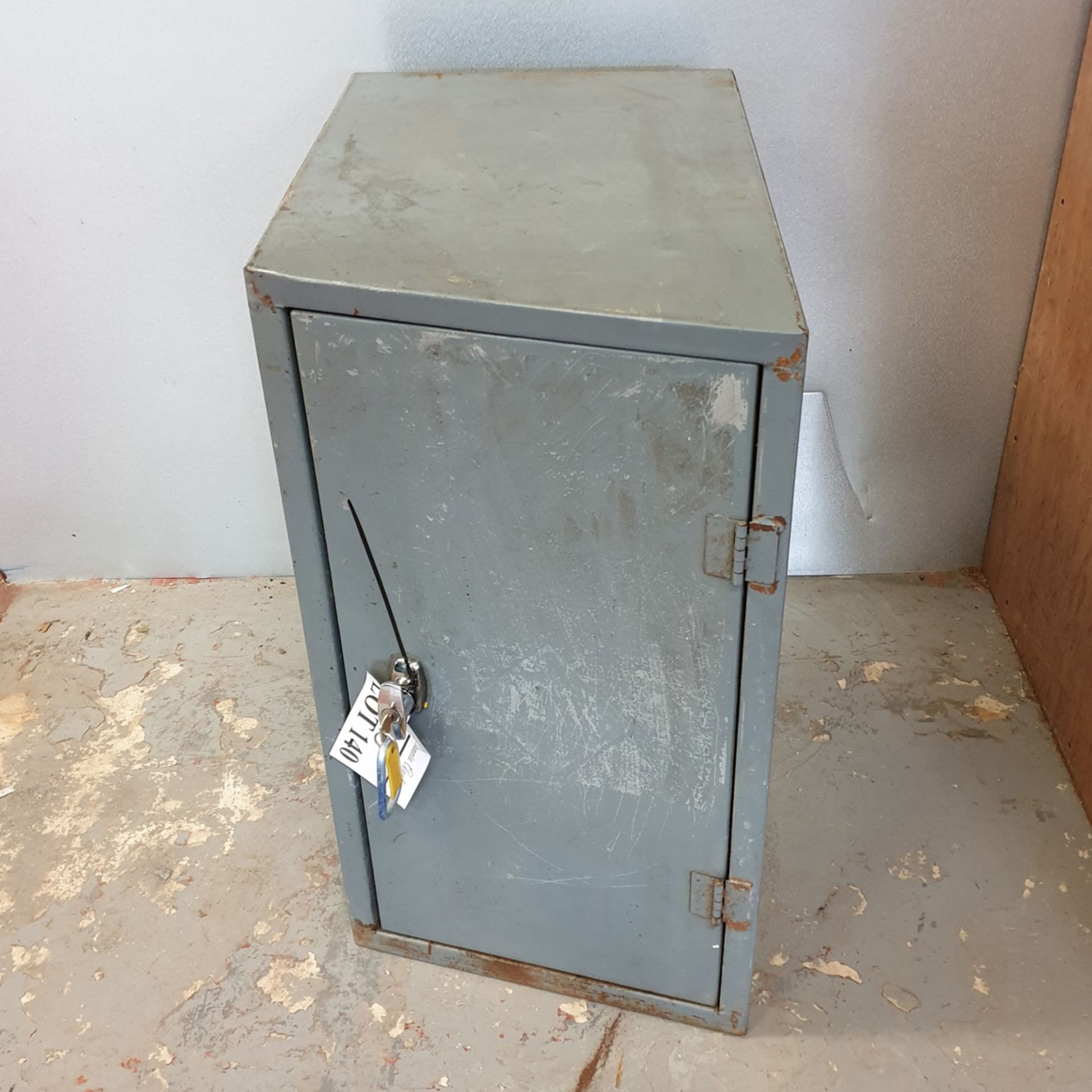 Locking Steel Cabinet with Key.