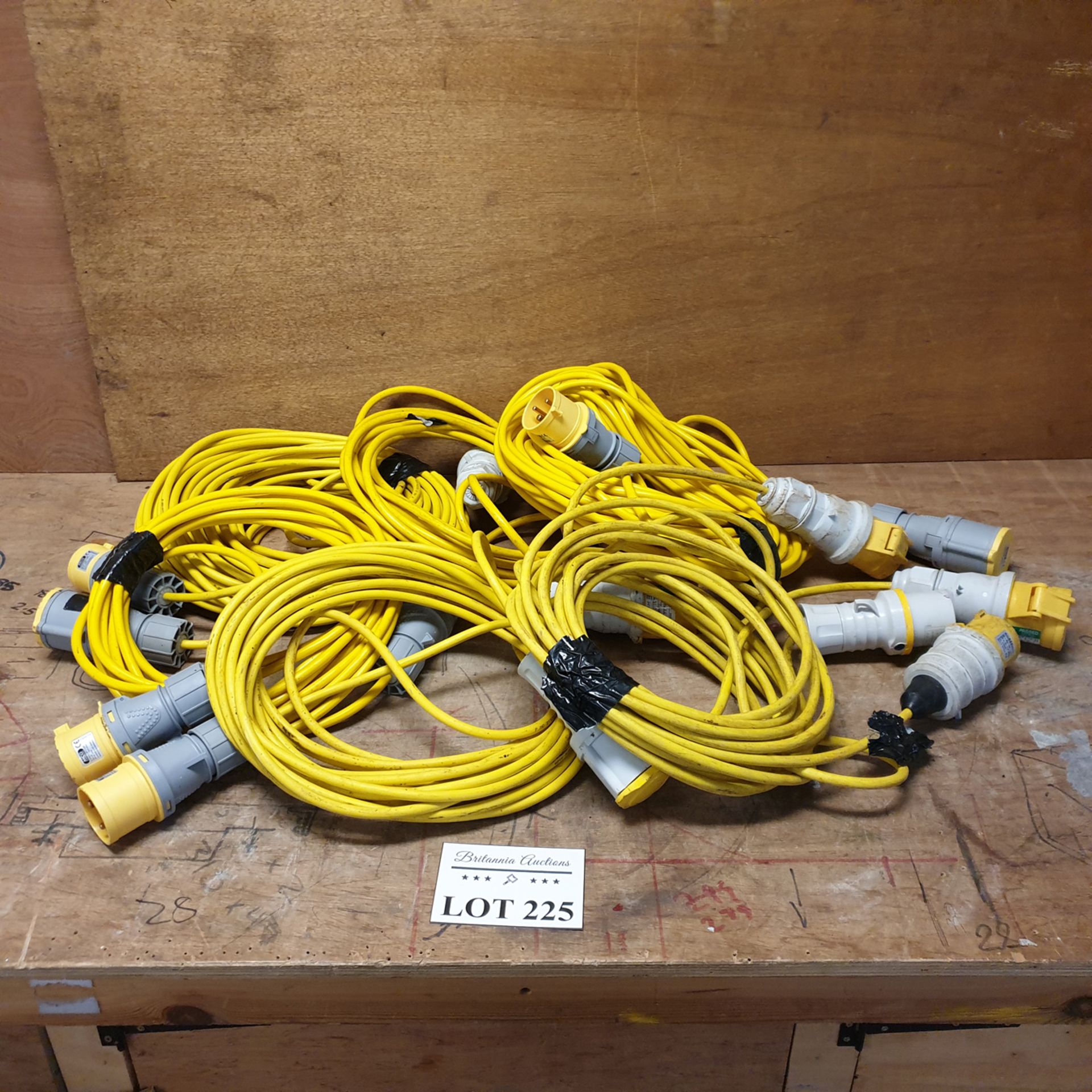 Quantity of 6, 110v Extension Leads.