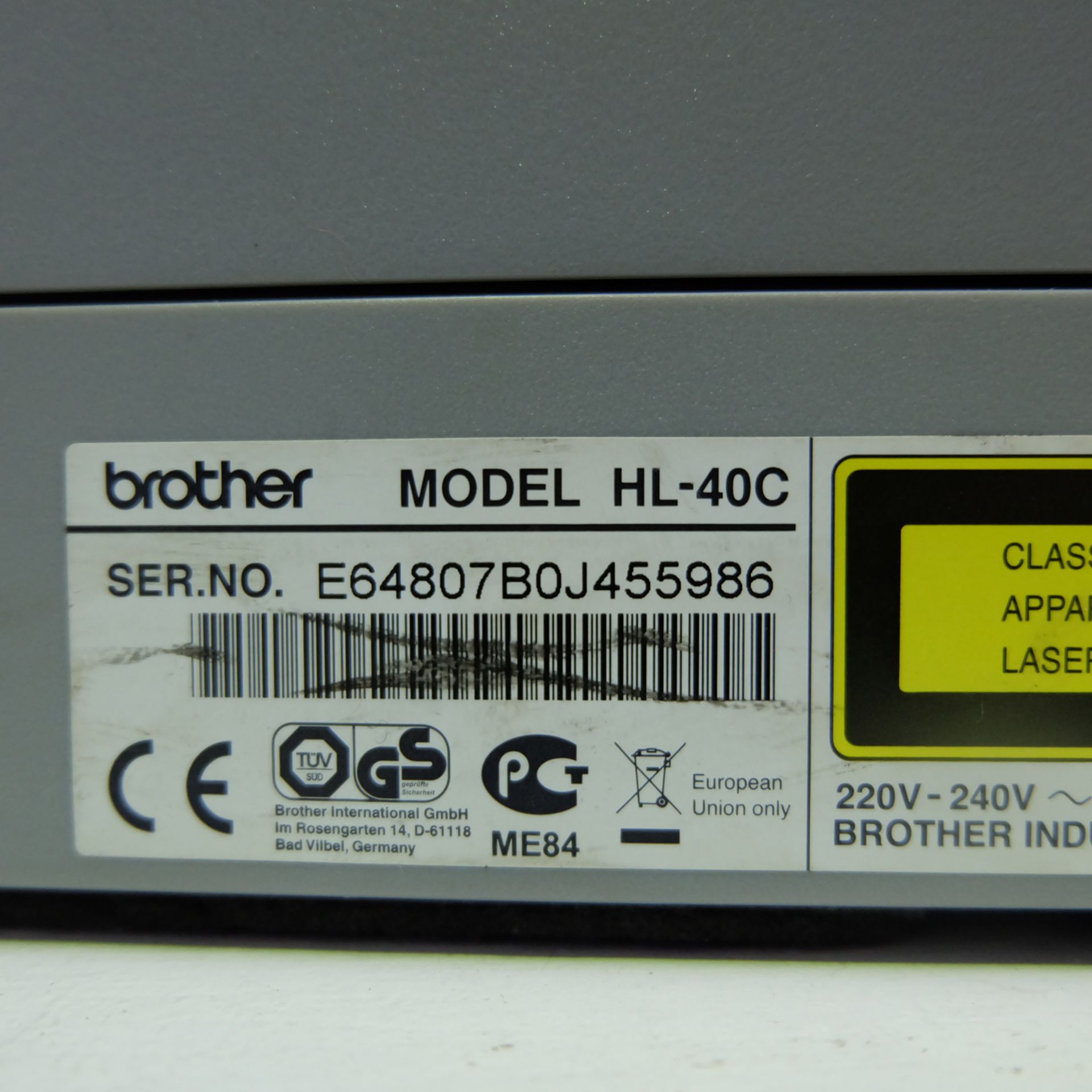 Brother Model HL-4150CDN Colour Laser Printer. - Image 8 of 8