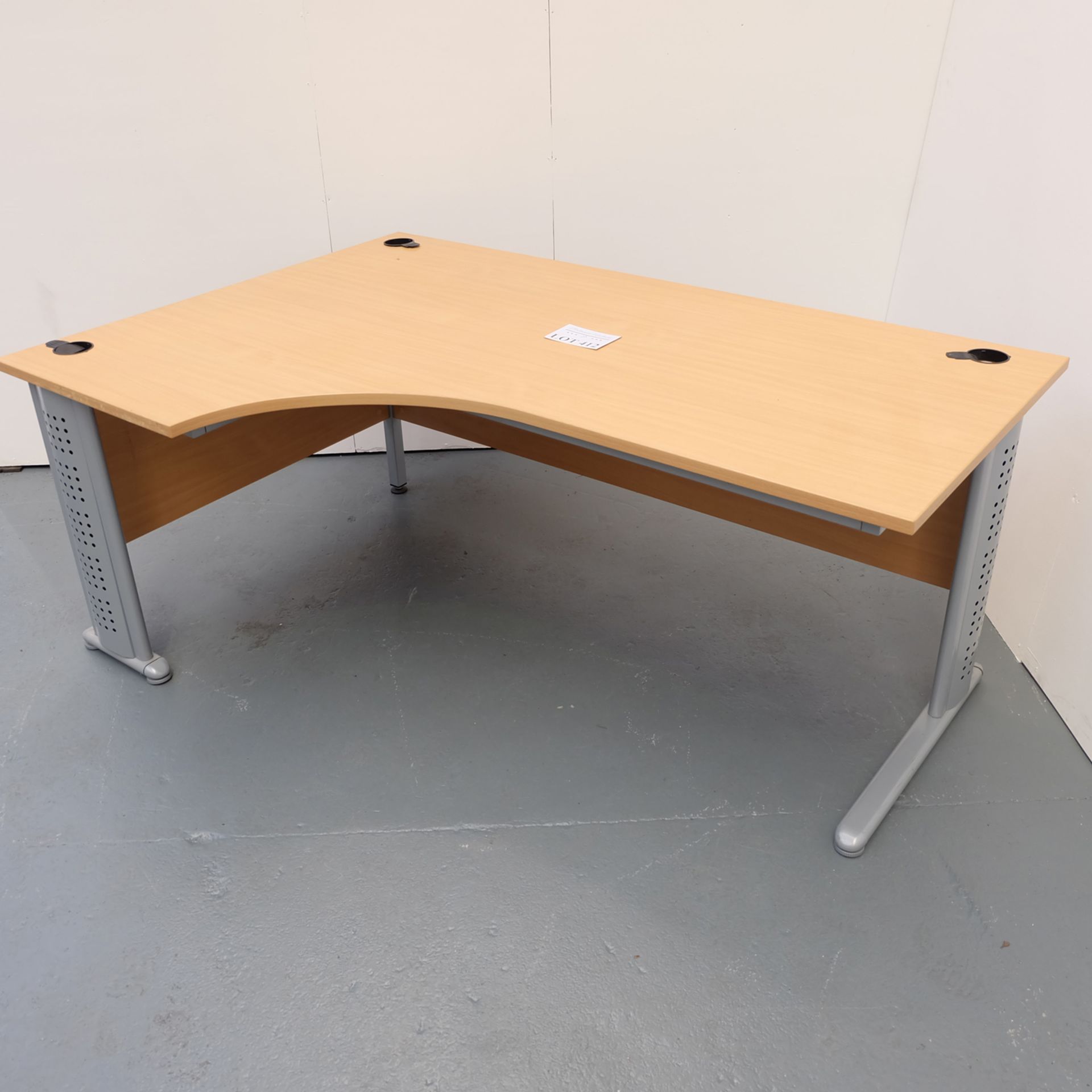 Office Desk. Length 1800mm Depth (Left) 1200mm Depth Right 800mm Height 730mm Approx. - Image 3 of 3
