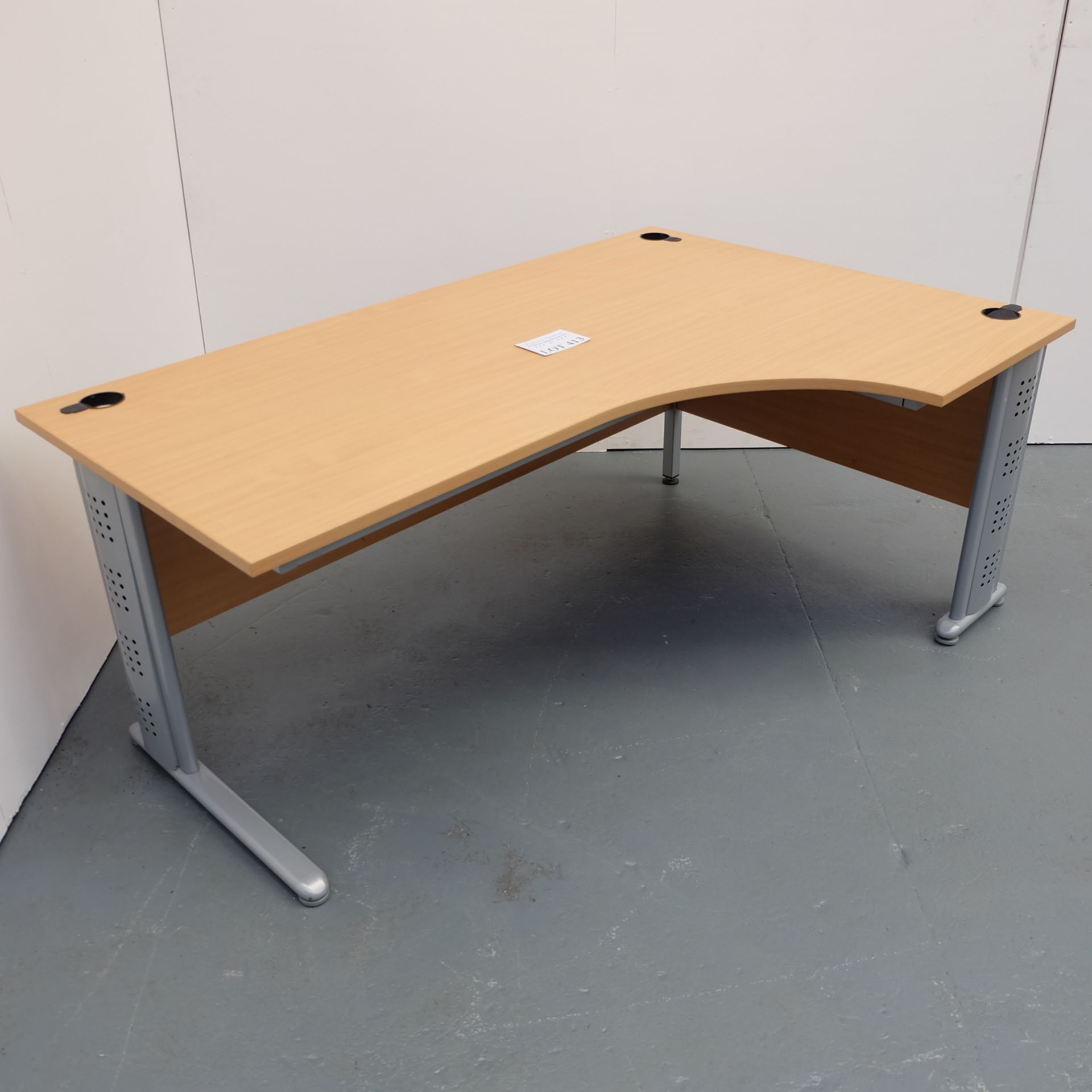 Office Desk. Length 1800mm Depth (Left) 800mm Depth Right 1200mm Height 730mm Approx. - Image 3 of 3
