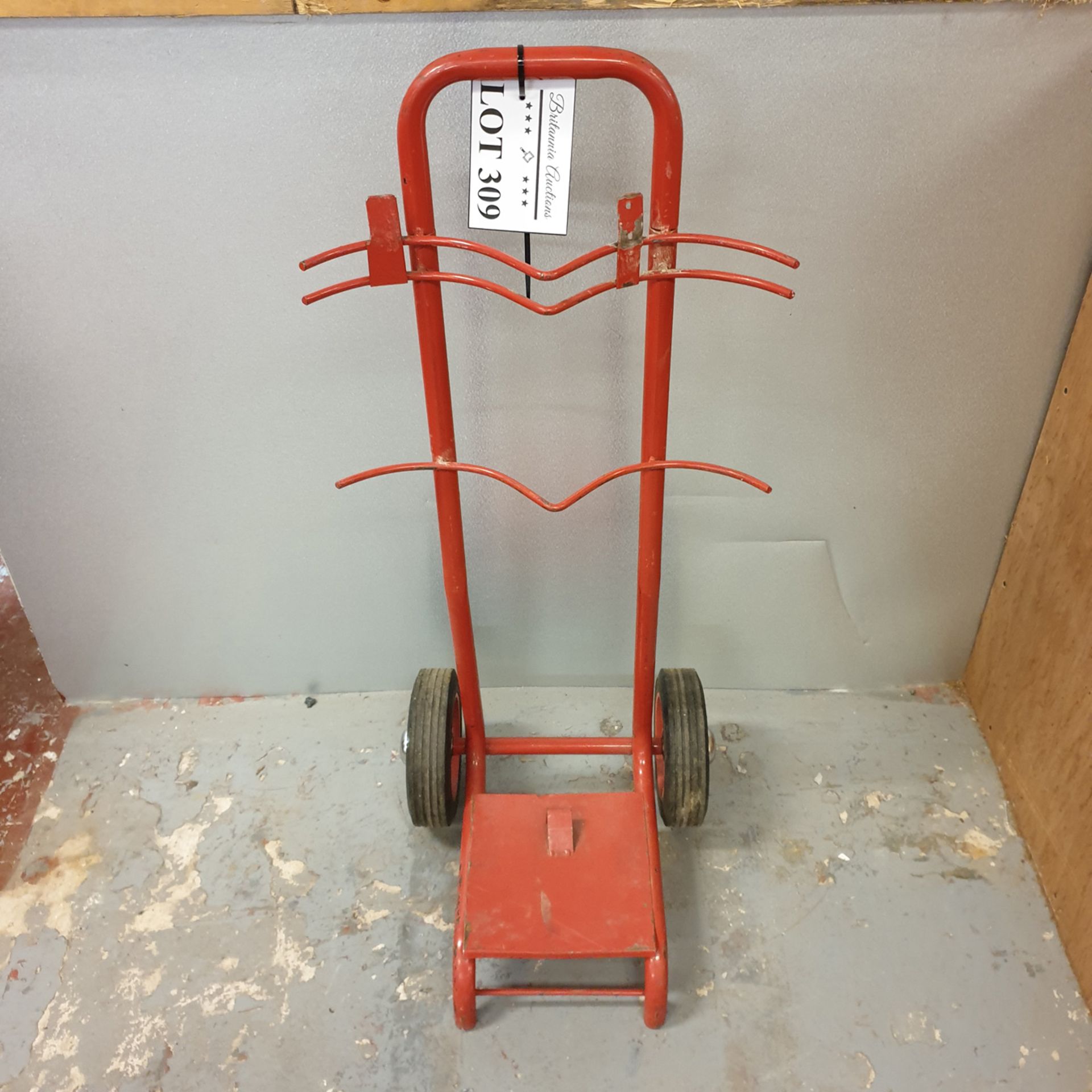 Twin Unit Fire Extinguisher Trolley.