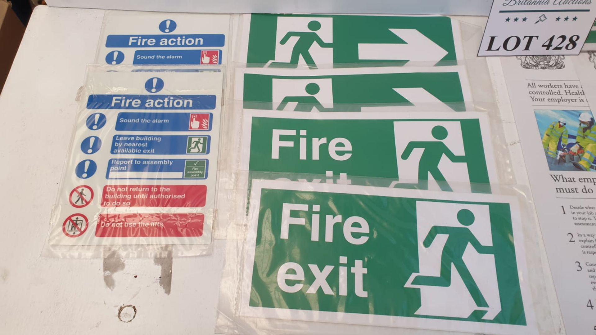 Selection of Health & Safety Signs as Lotted. - Image 3 of 3