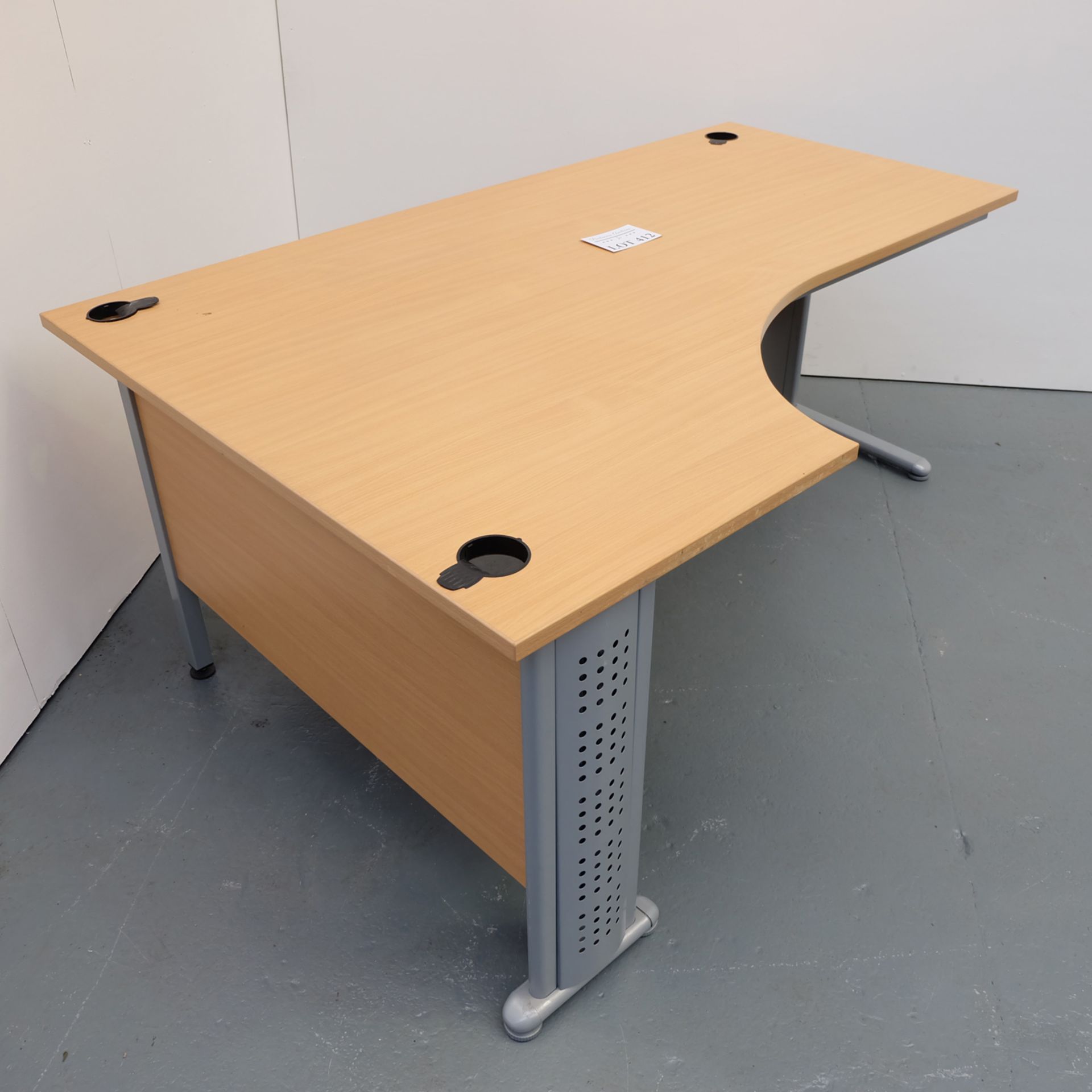 Office Desk. Length 1800mm Depth (Left) 1200mm Depth Right 800mm Height 730mm Approx. - Image 2 of 3
