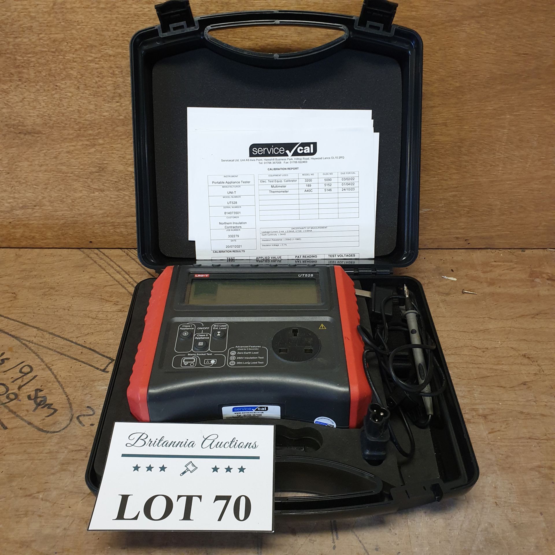 UNI-T UT528 PAT Tester. - Image 2 of 5