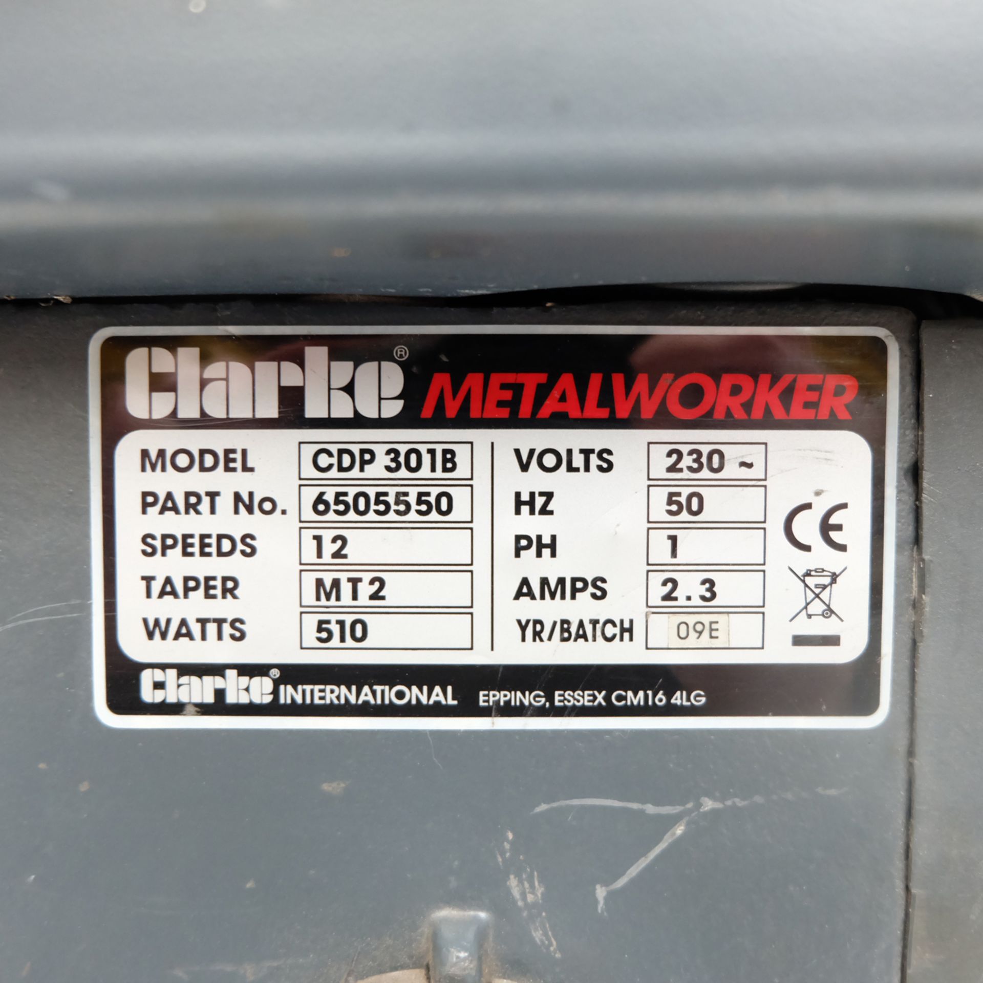 Clarke Metalworker Model CDP 301B Pillar Drill Head for Spares or Repairs. - Image 5 of 6