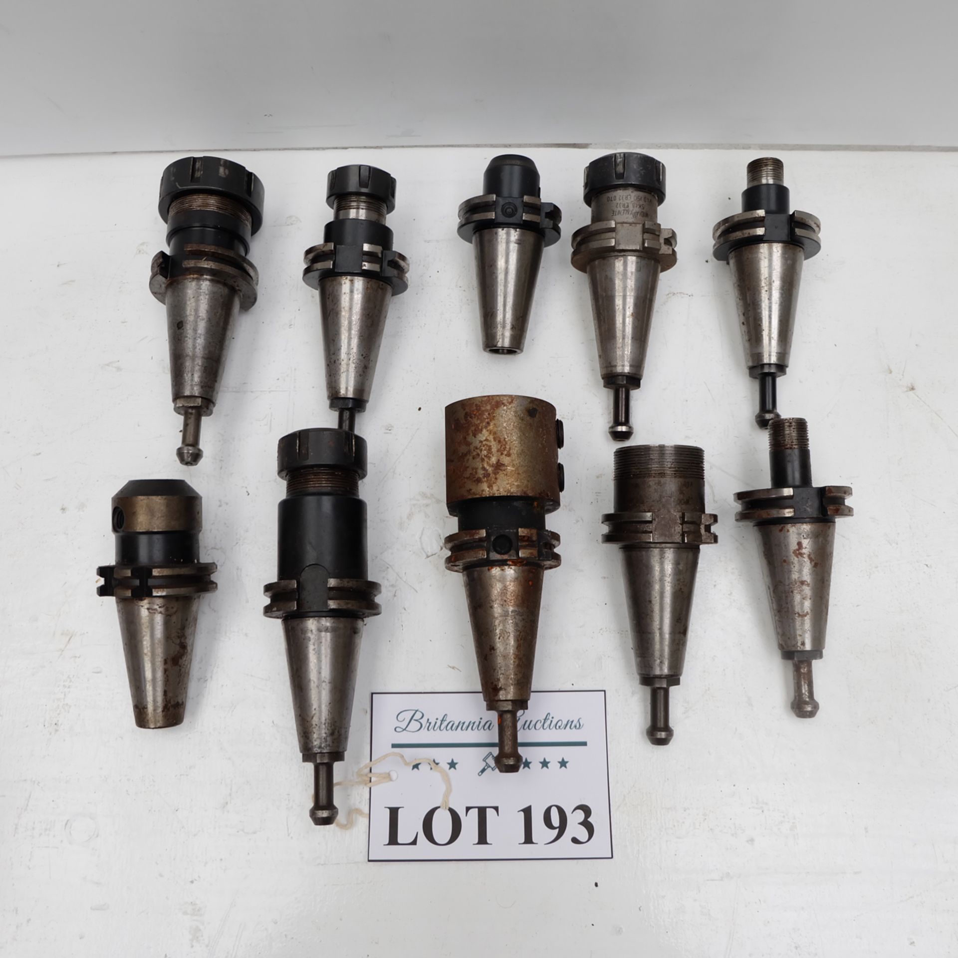 Quantity of 10 x SK40 Spindle Tooling.