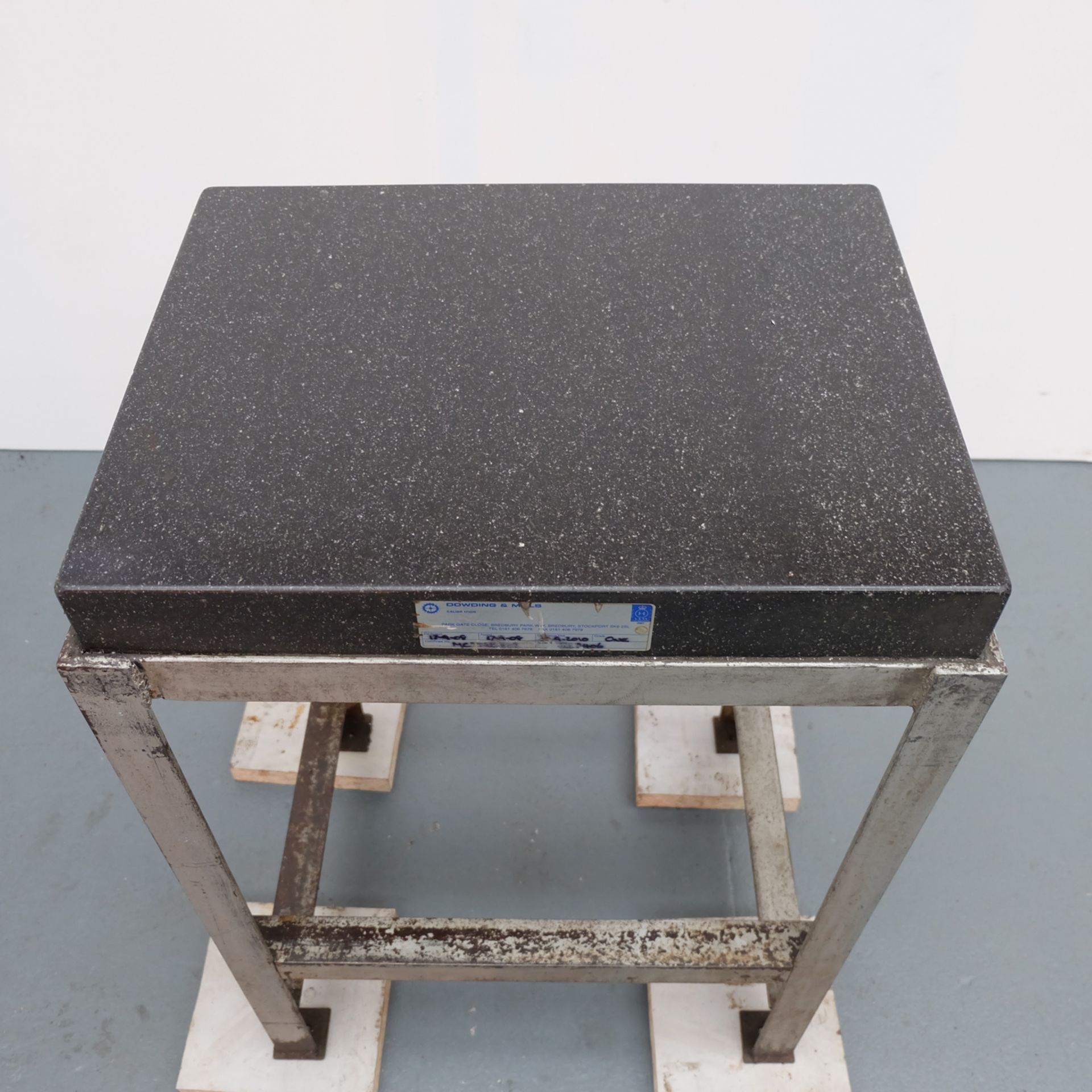 Granite Surface Plate on Steel Stand. Approx 600mm x 460mm x 915mm Working Height. - Image 3 of 7