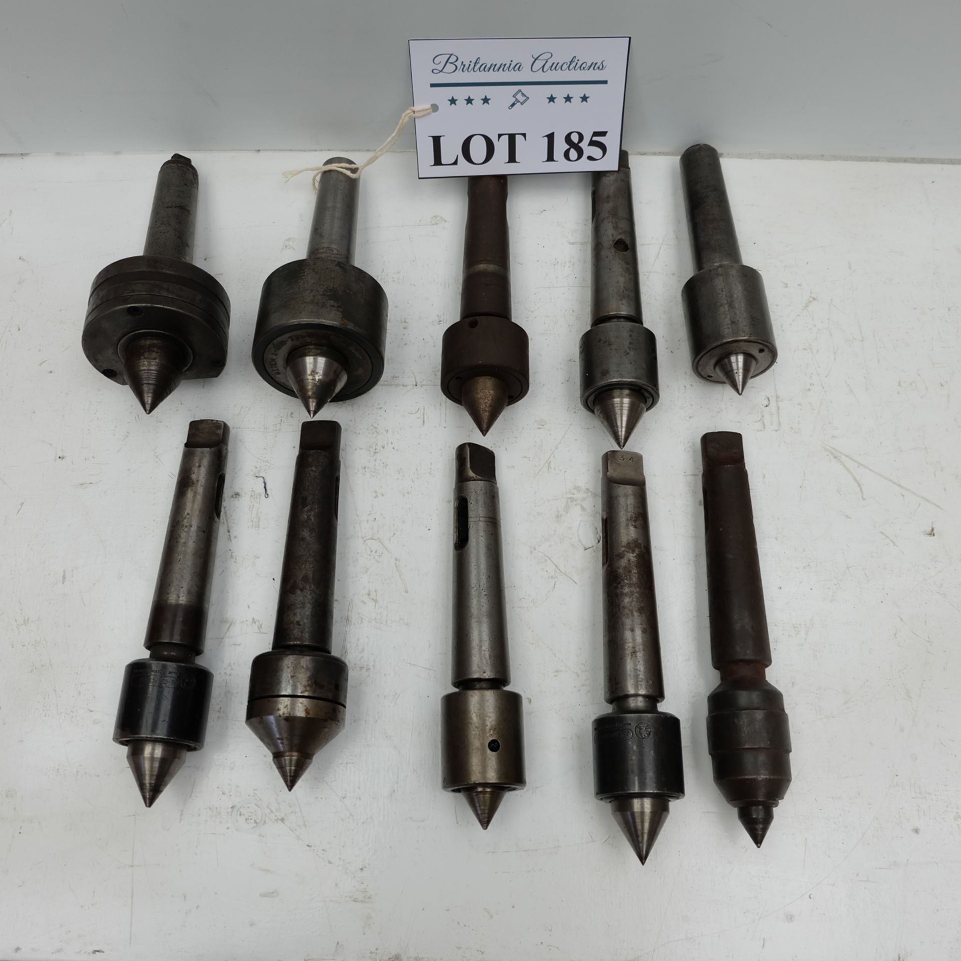 Selection of 3 & 4 Morse Taper Revolving Lathe Centres. - Image 2 of 4