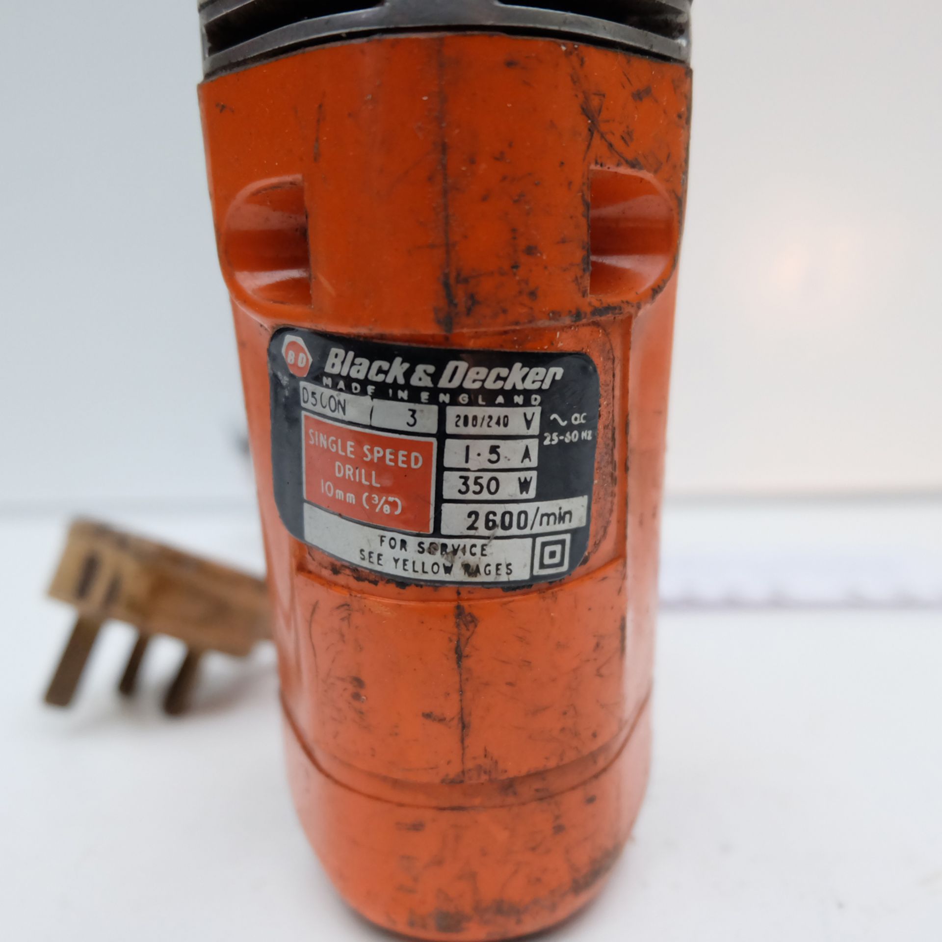 Black & Decker Drill. Single Phase. - Image 4 of 4