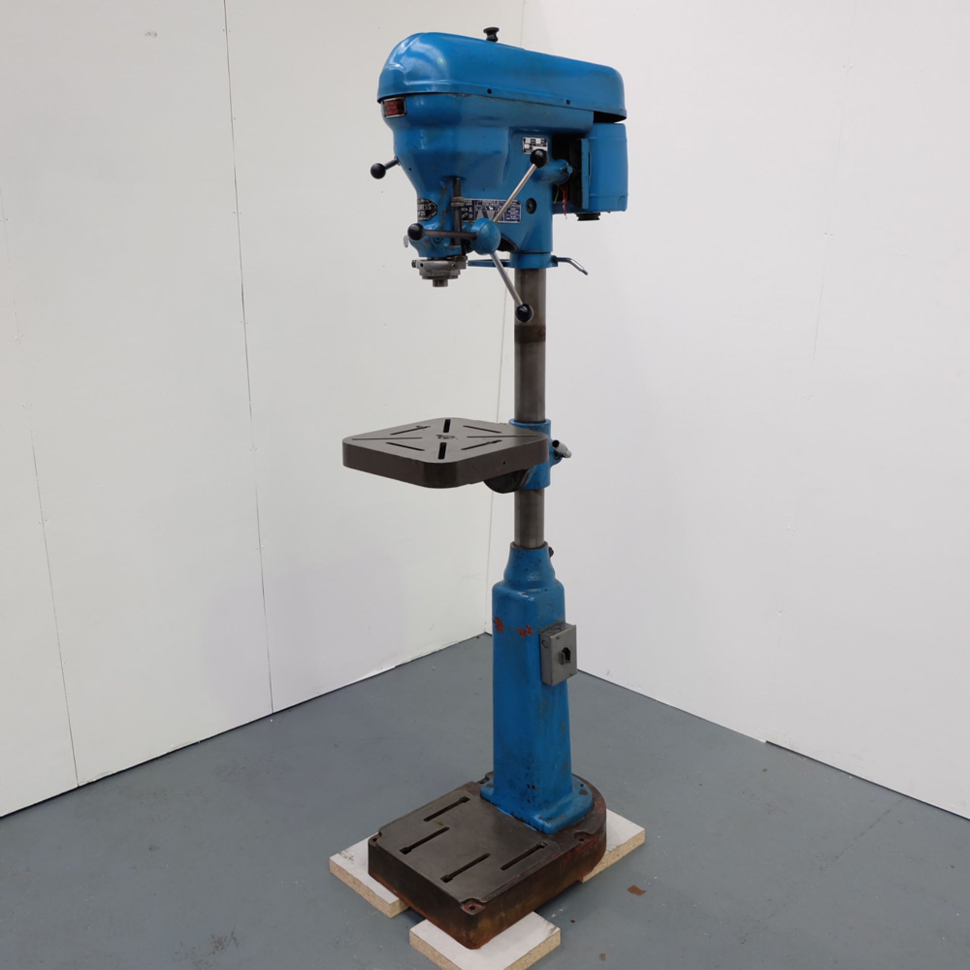 Elliott Progress No 2G. Floor Mounted Pedestal Drill. No.2 Morse Taper Spindle.