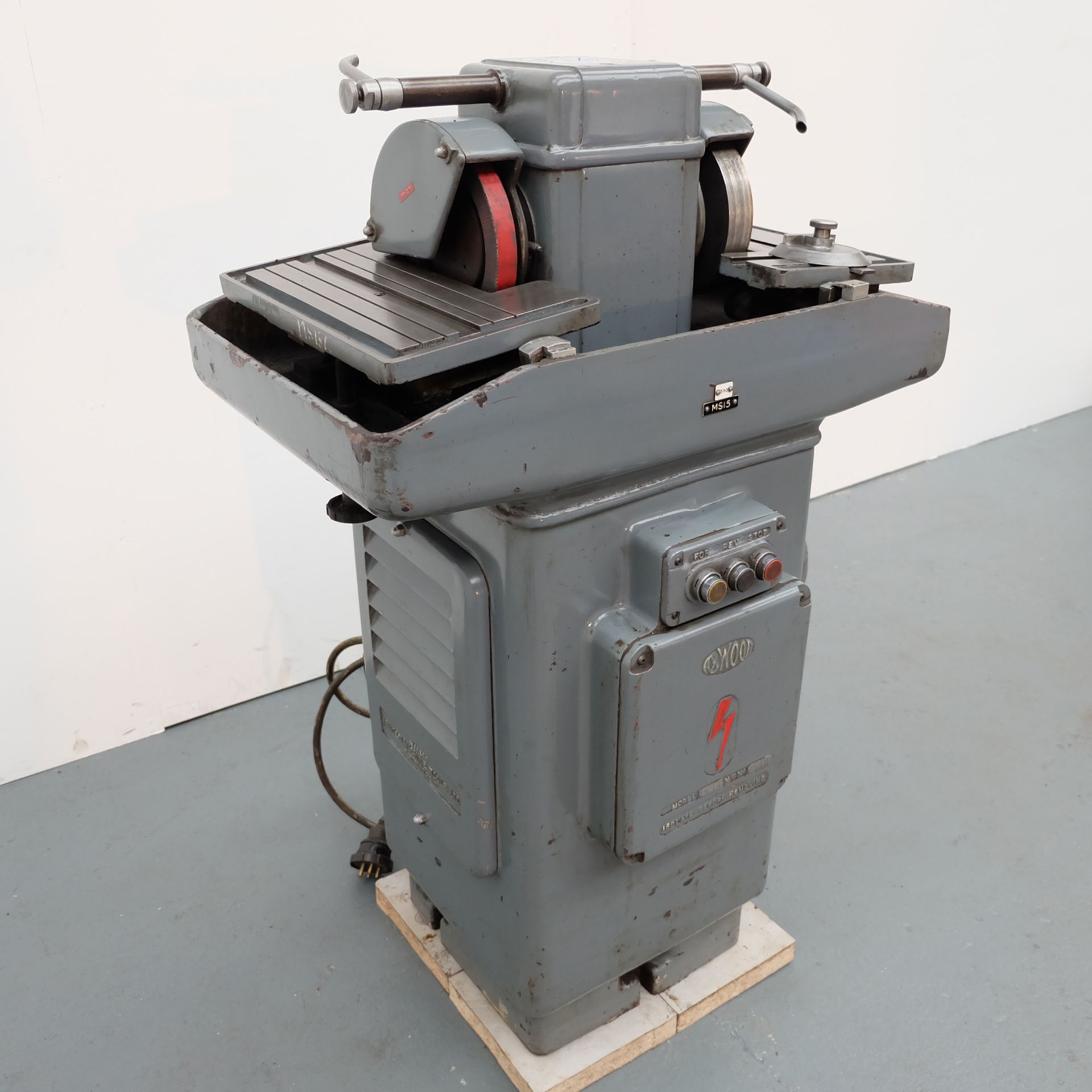 Abwood Twin Tilting Table Double Ended Lapping/Grinding Machine. 3 Phase. 1HP. - Image 3 of 10