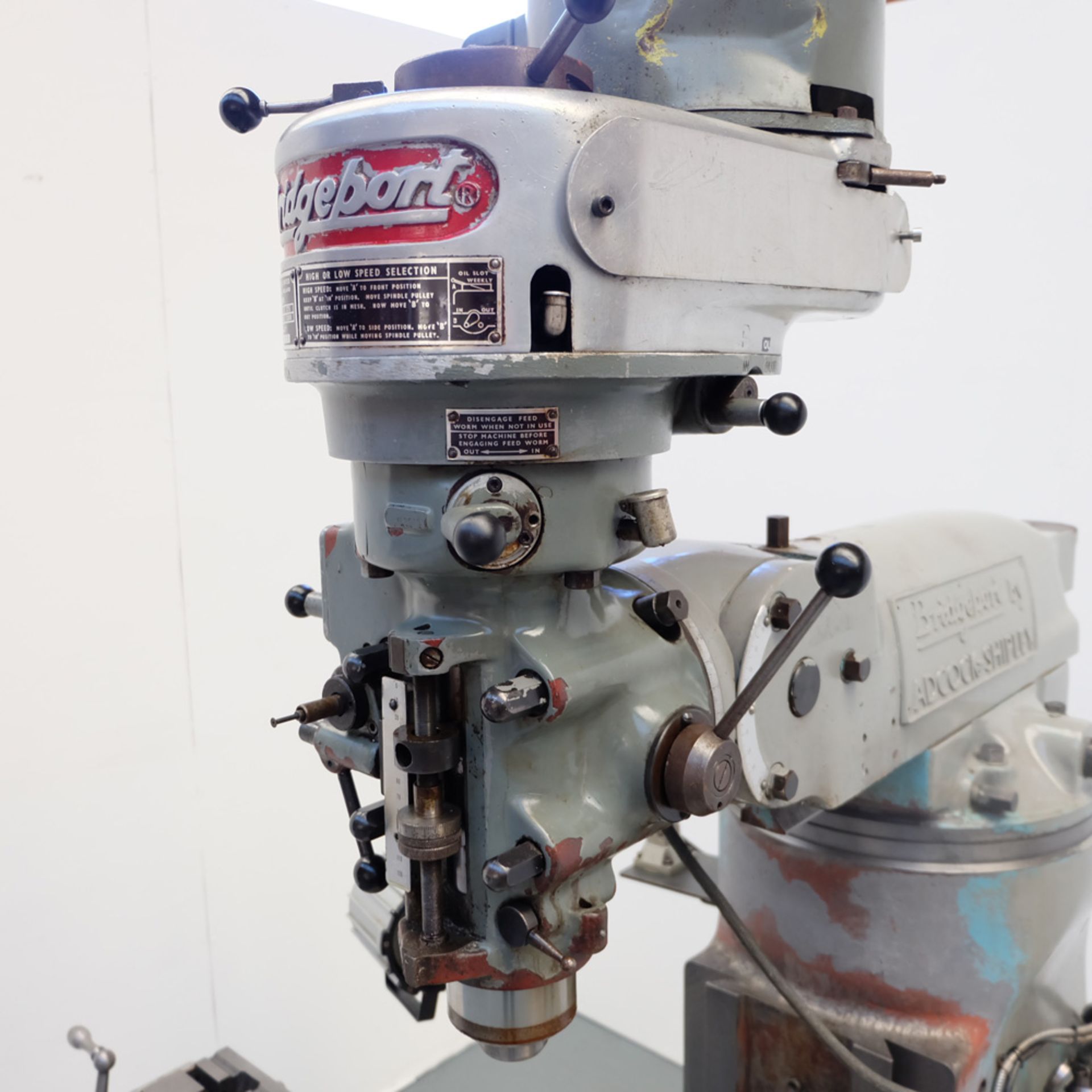 Bridgeport J Type Turret Milling Machine. Table Size 42" x 9". Spindle Taper R8. - Image 2 of 9