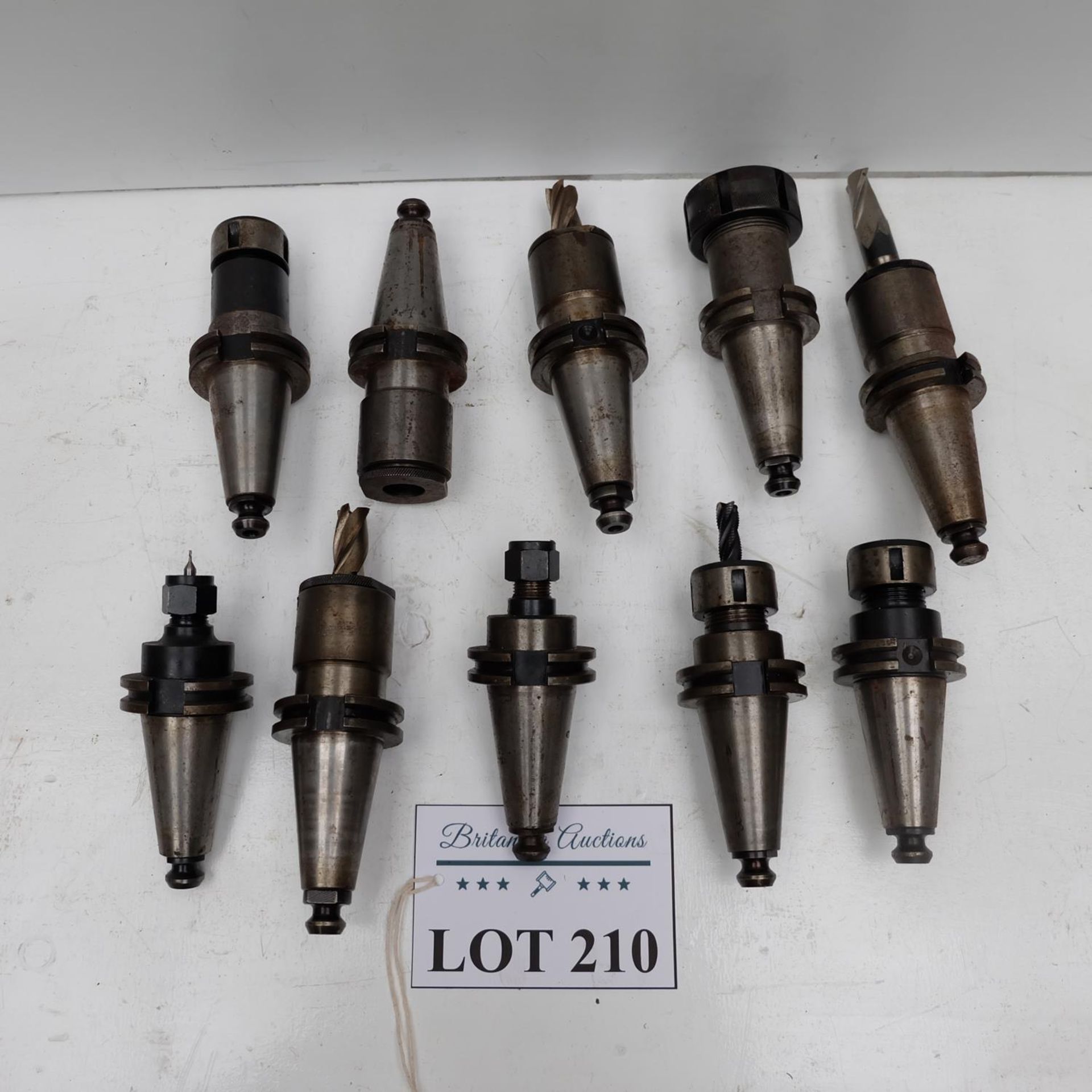 Quantity of 10 x Cat 40 Spindle Tooling.