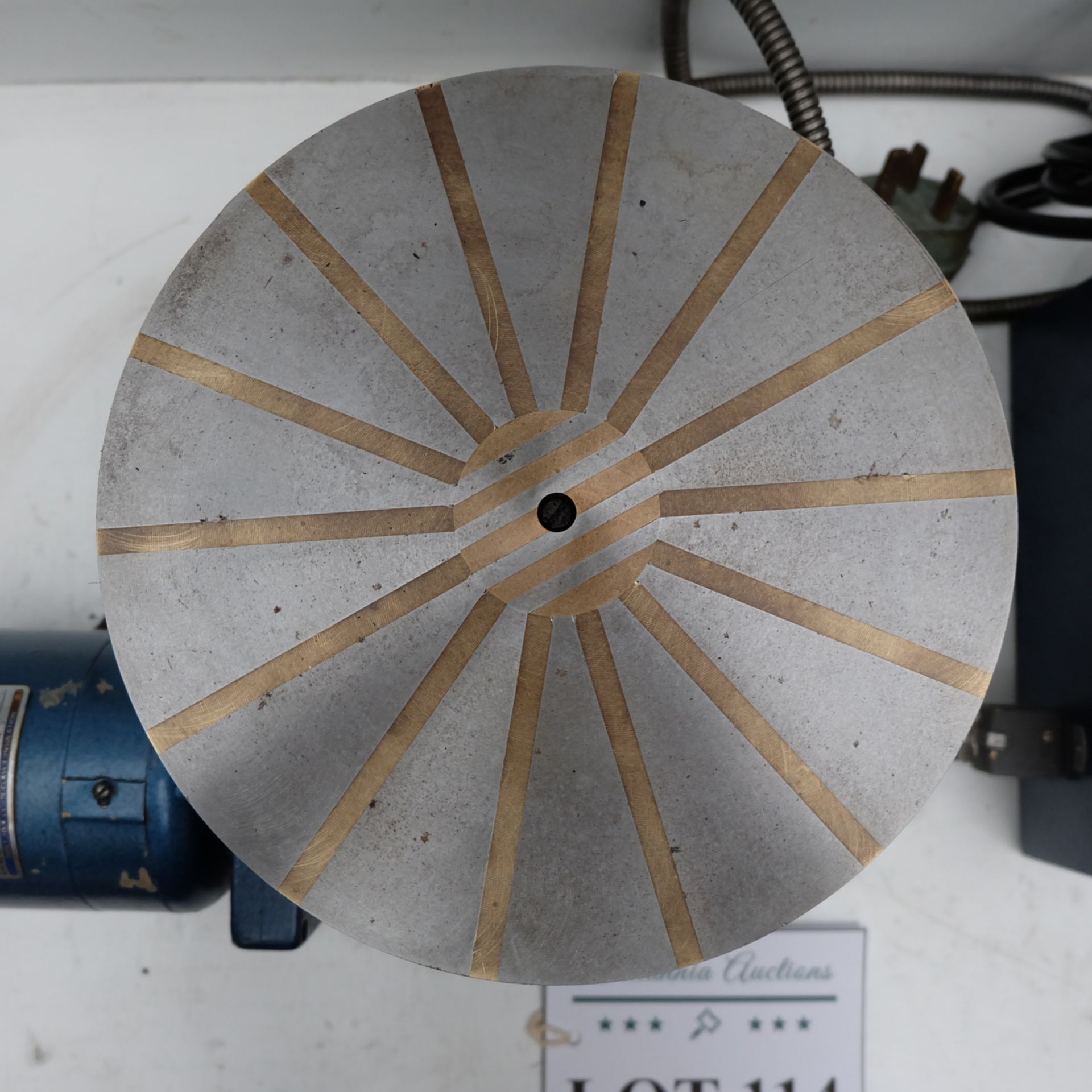 Bowers Powered Inclinable Rotary Table. Table 9" Diameter. Single Phase. - Image 6 of 9