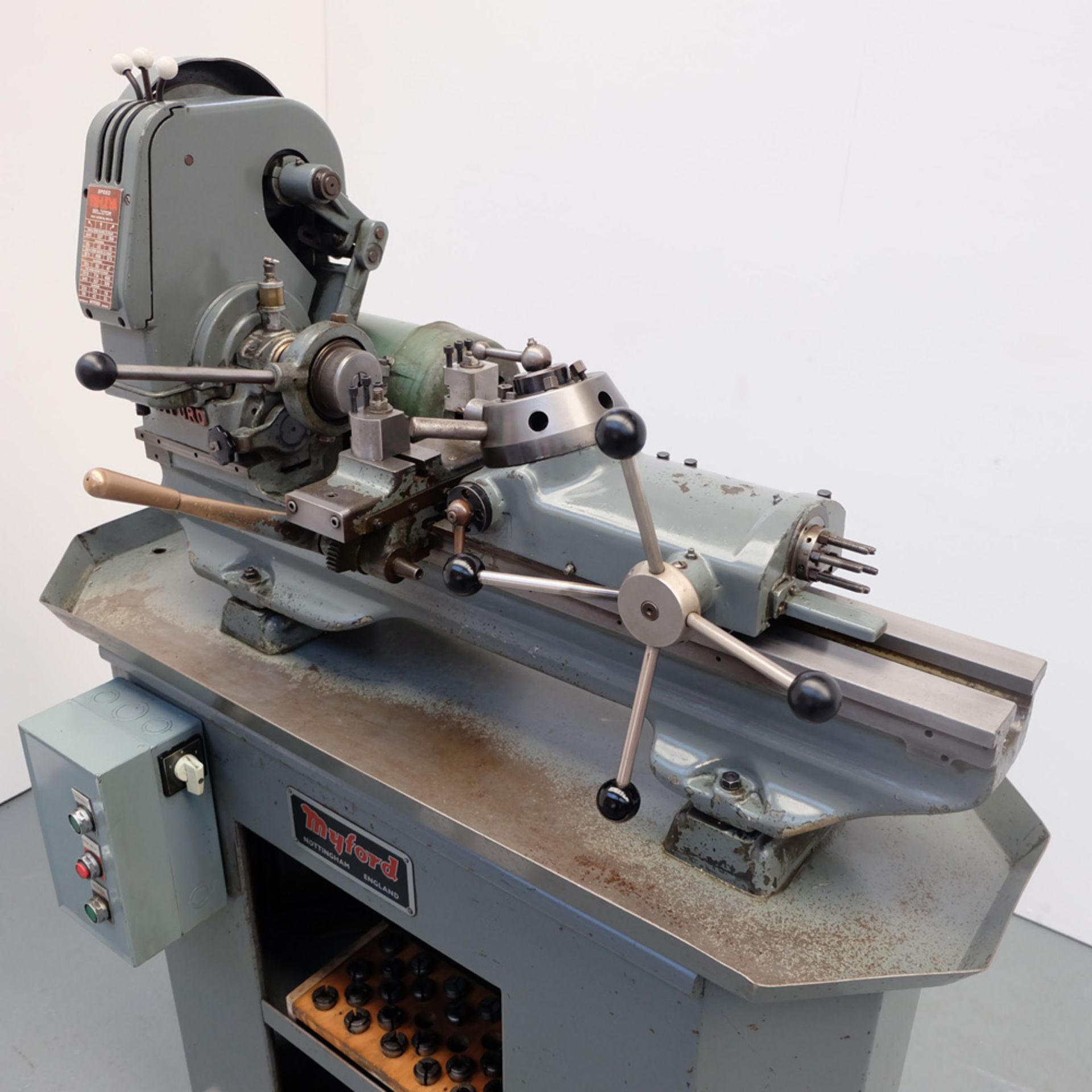 Myford C7 Capstan Lathe with Tri-Leva Speed Selector. Centre Height 3 1/2". - Image 2 of 11