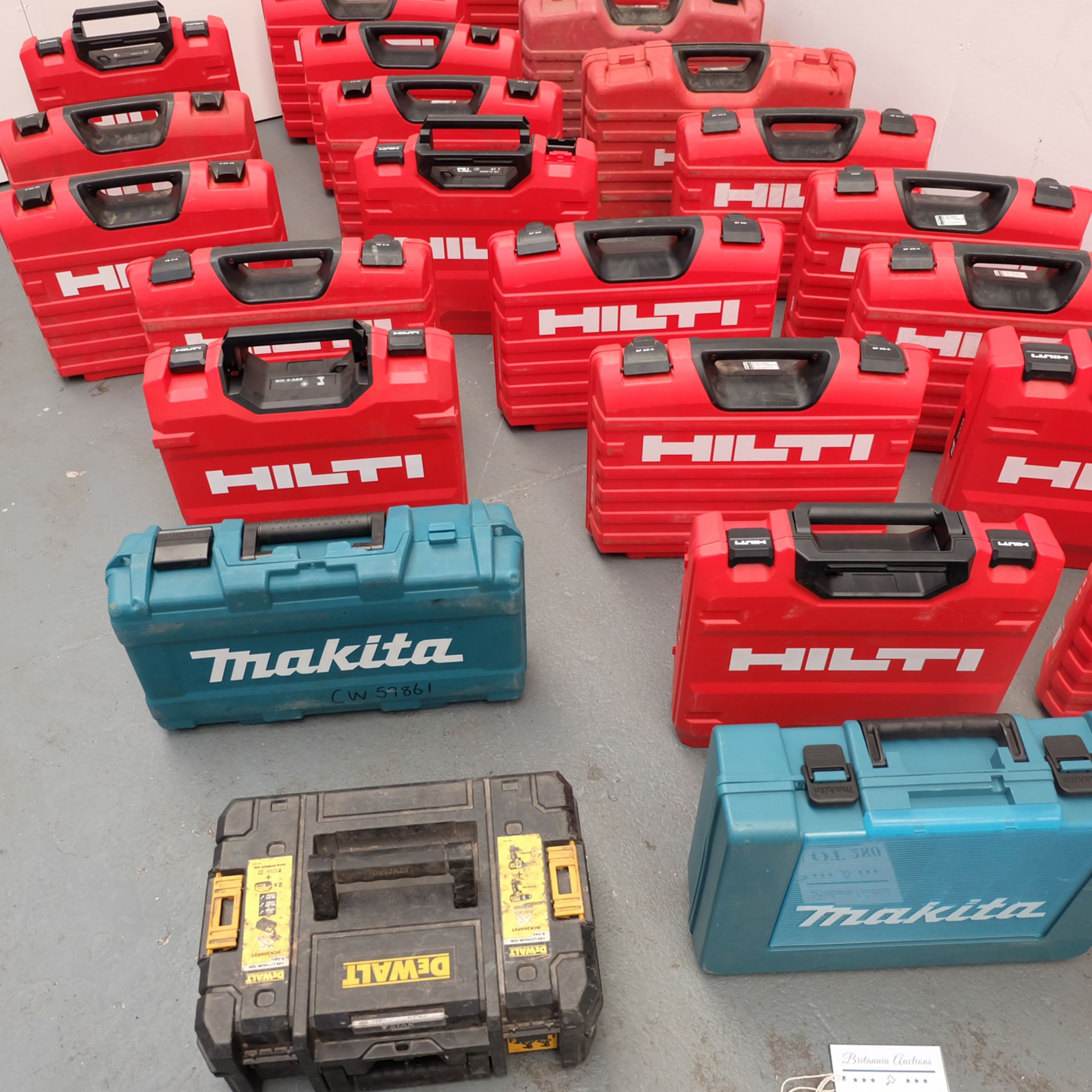 Large Selection of Empty Power Tool Boxes as Lotted. - Image 4 of 6
