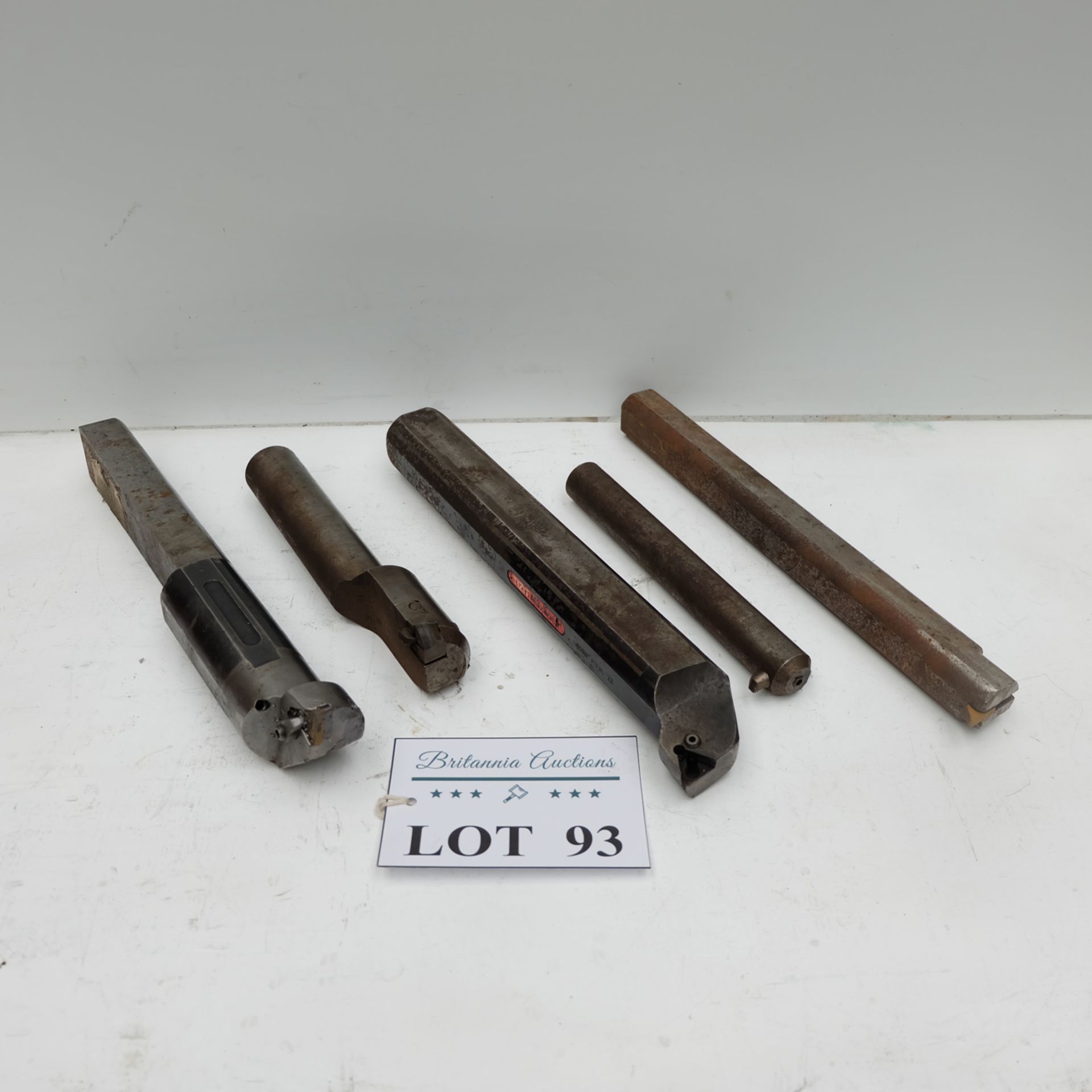 5 x Lathe Boring Tools. Various Sizes from Approx 29mm to 50mm Diameter.