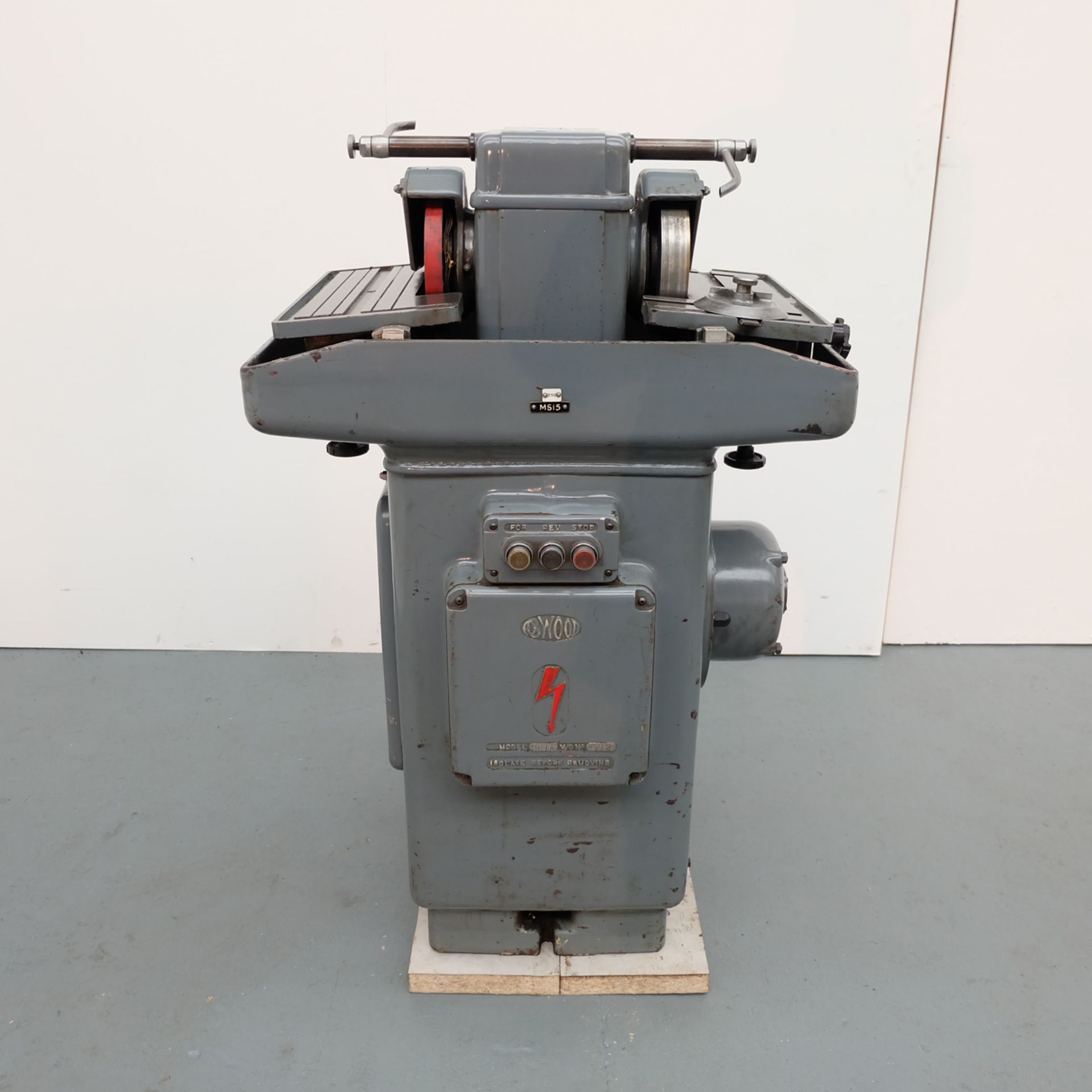 Abwood Twin Tilting Table Double Ended Lapping/Grinding Machine. 3 Phase. 1HP.