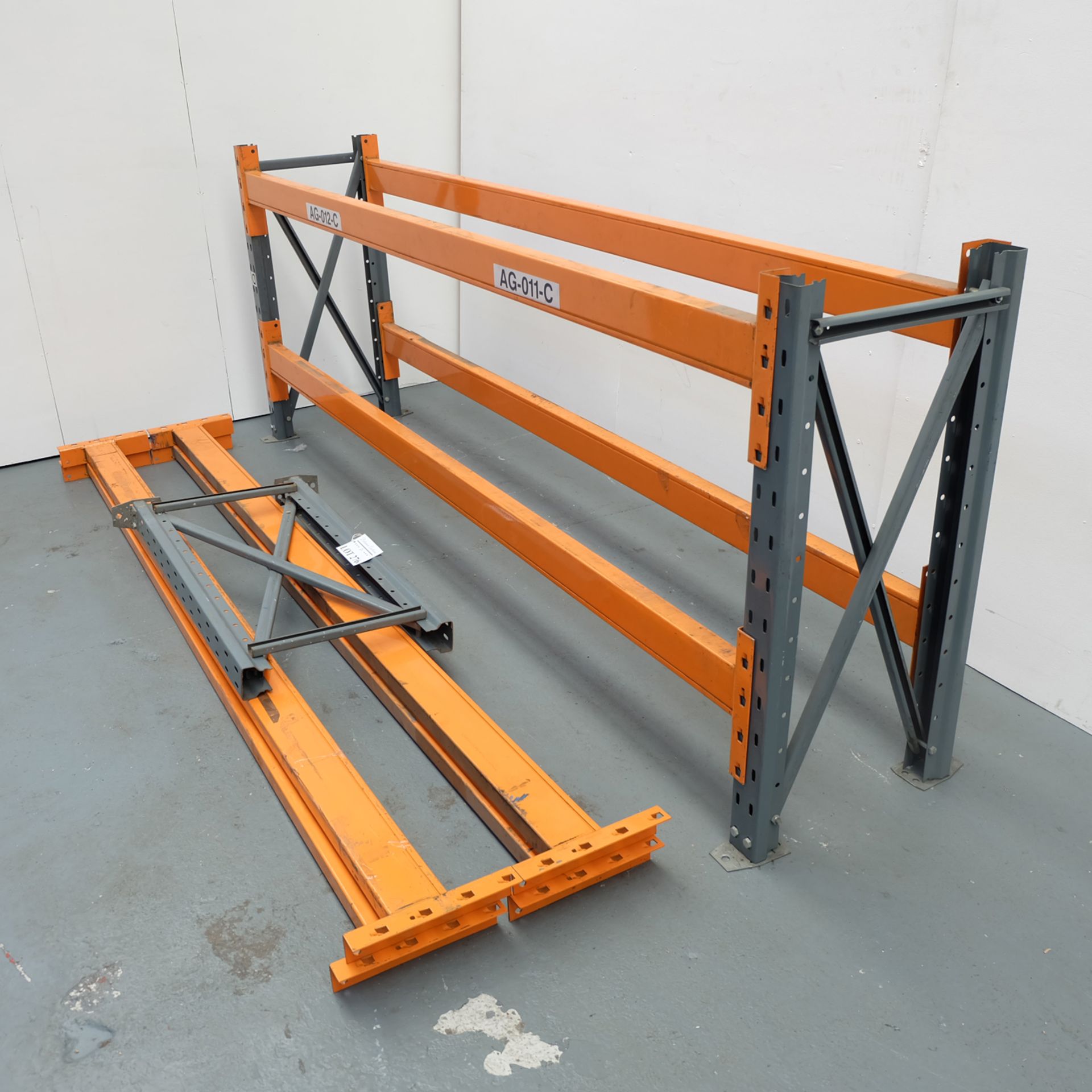 Heavy Duty Racking. 3 x Uprights Approx 42" High. 8 x Lengths Approx 109 1/2". - Image 2 of 4