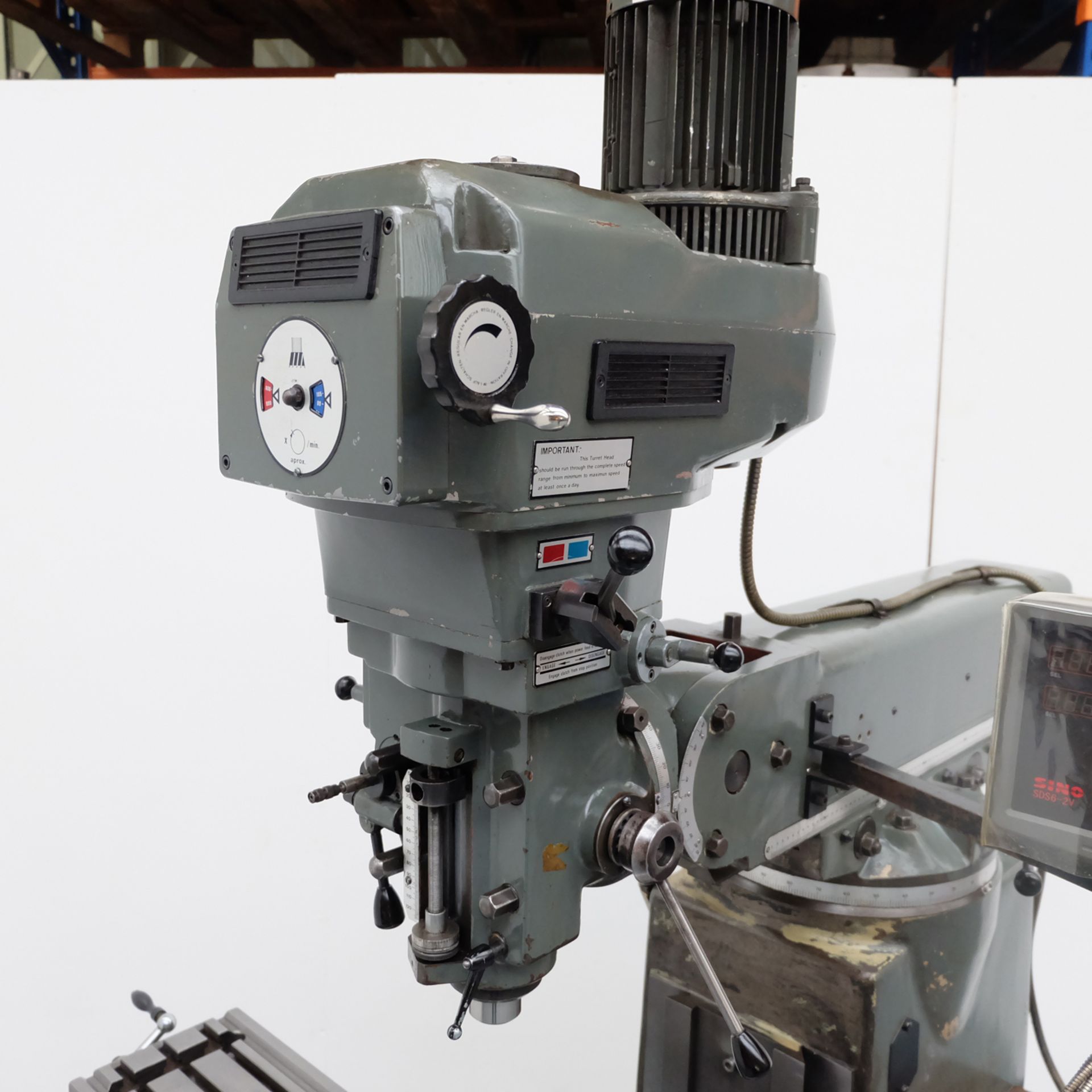 Ajax Model AJT.1 Turret Milling Machine. Table Size 50" x 10". Long Travel 28". - Image 2 of 15