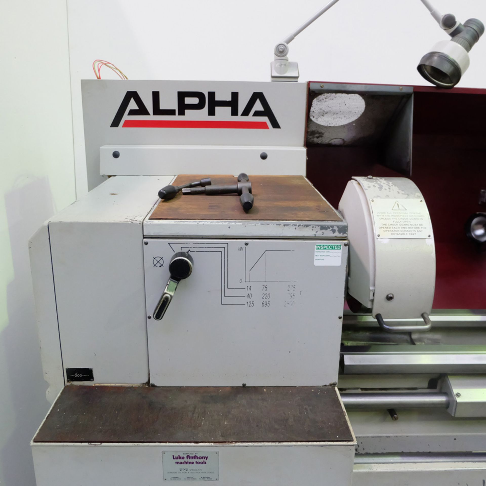 Harrison Alpha 400 CNC Teach Lathe with G.E. Fanuc Control. - Image 2 of 16