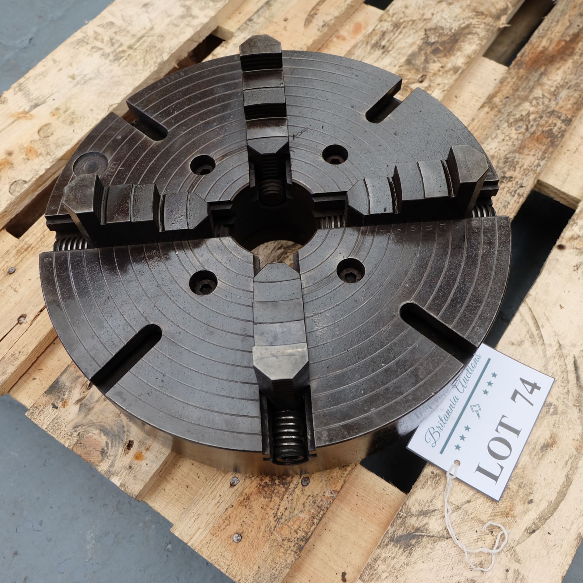 4 Jaw Chuck Approx Diameter 16". - Image 3 of 4