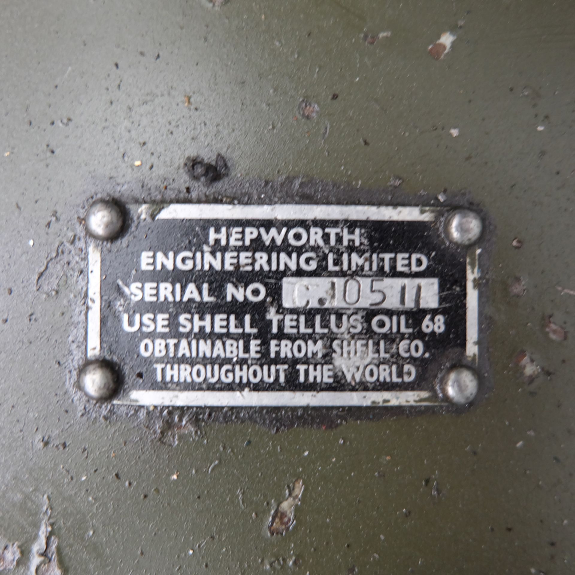 Hepworth Hydraulic Copying Attachment for Colchester Lathe. - Image 11 of 11