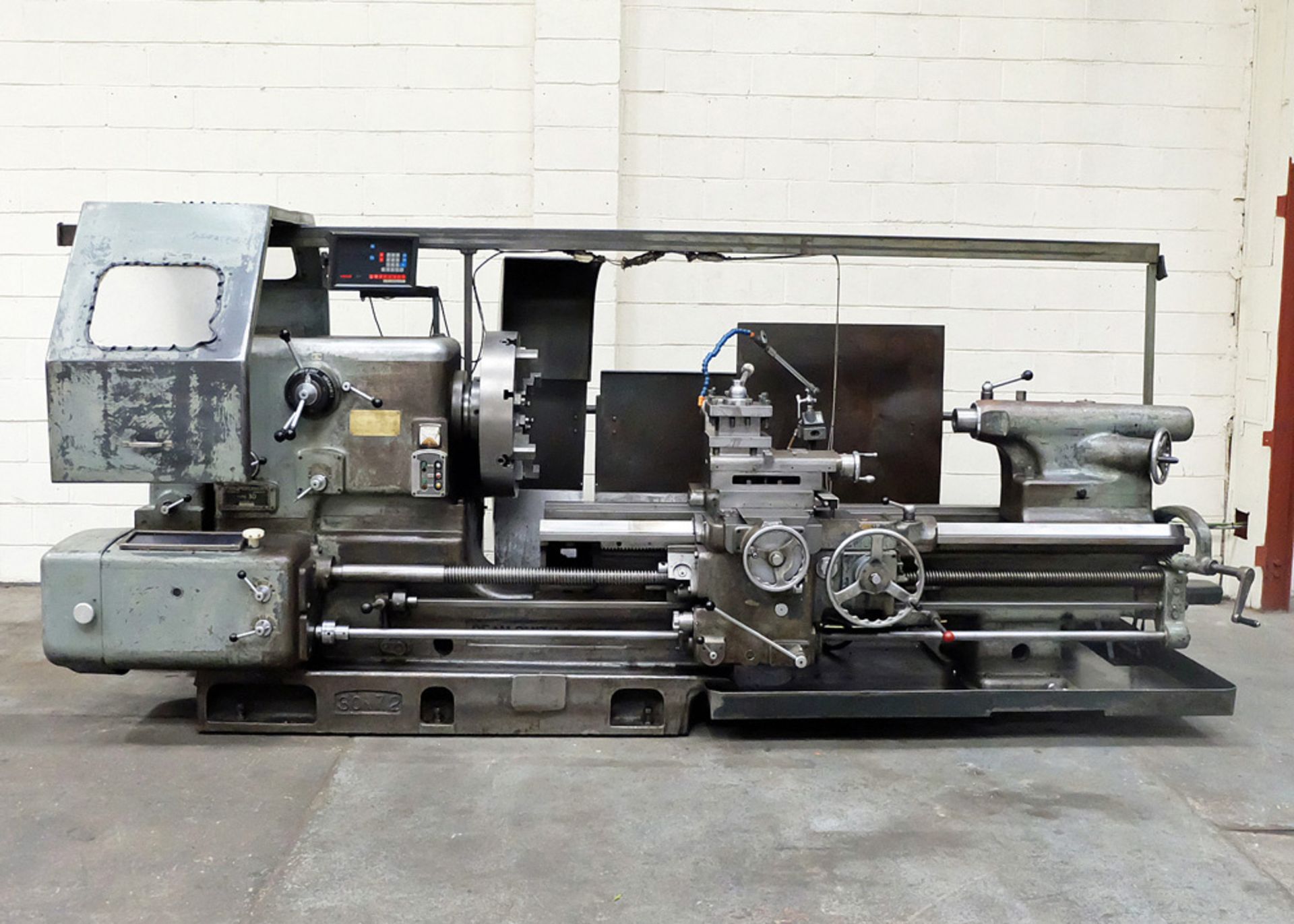 Dean Smith and Grace Type 30 Gap Bed Centre Lathe. Distance Between Centres 72". Swing Over Bed 33".