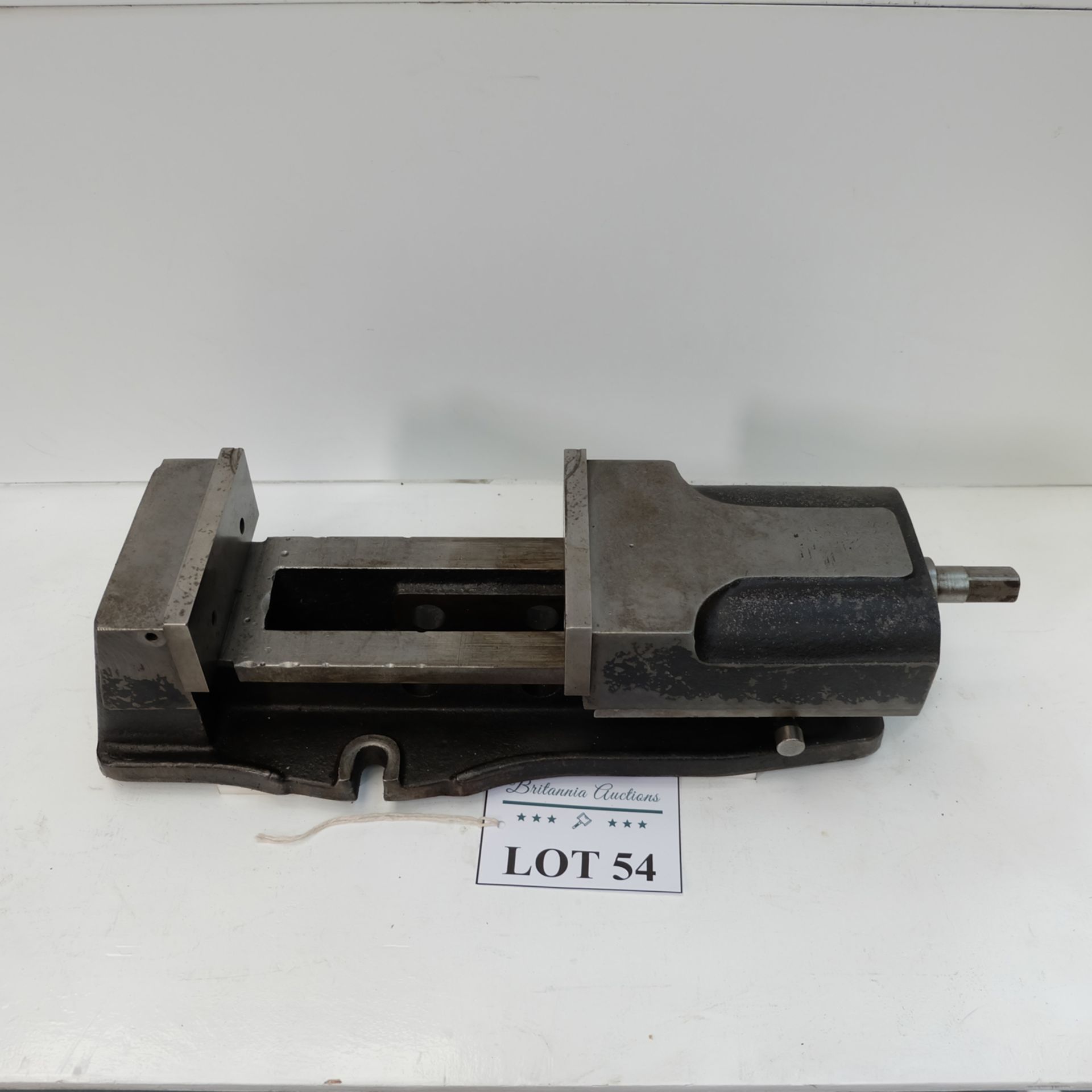 Multi Position Machine Vice. Jaw Width 6 1/2". Max Opening 8 1/2". Jaw Height 2 1/2" Approx.