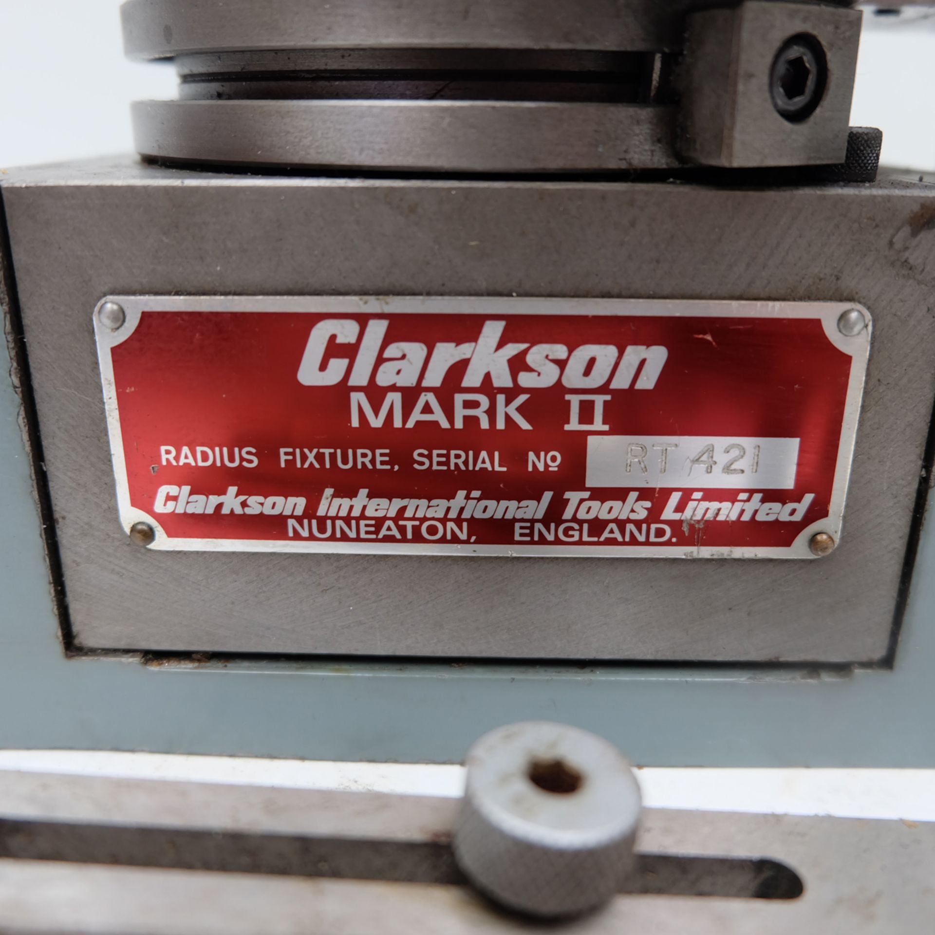 Clarkson/March MII Radius Grinding Fixture. - Image 4 of 7