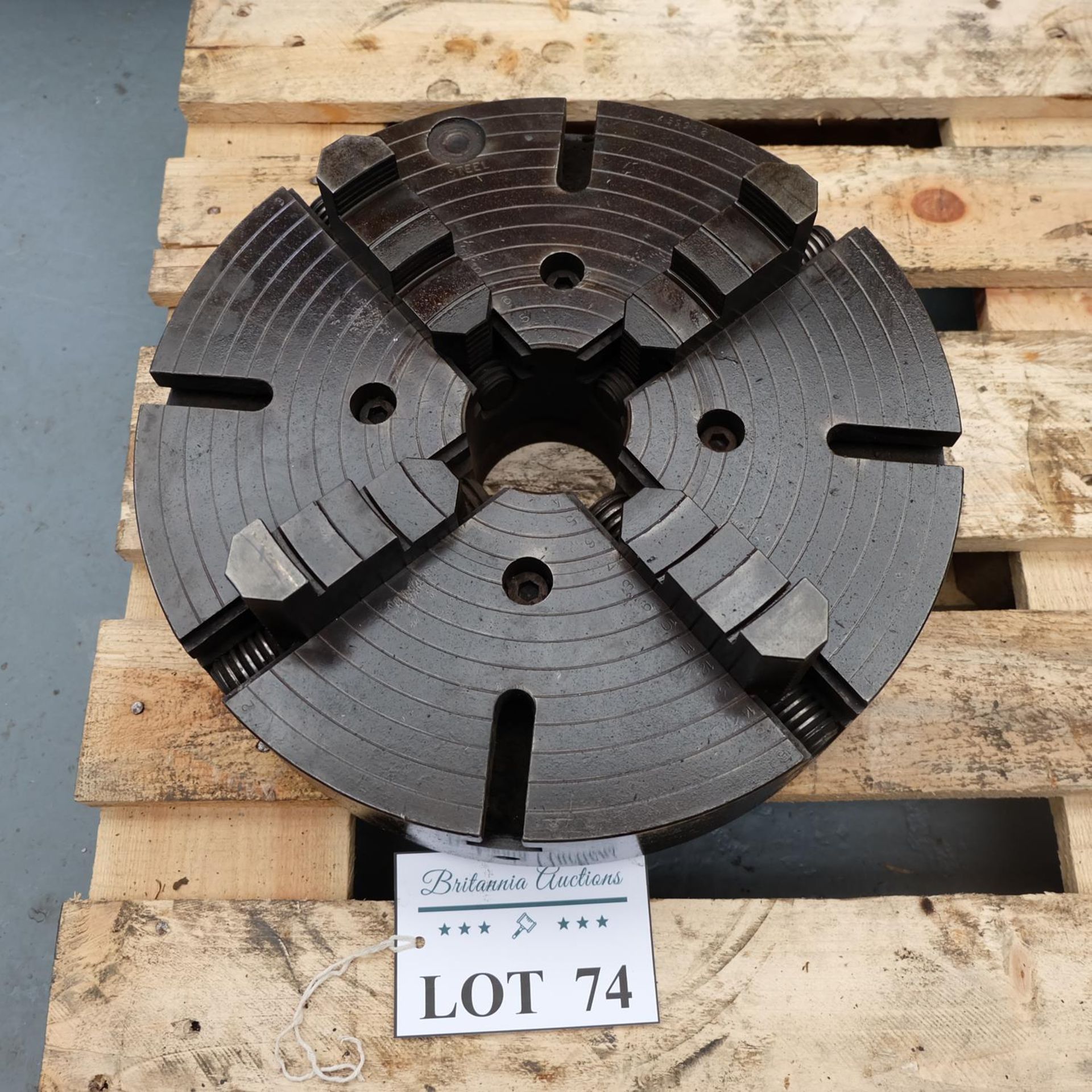 4 Jaw Chuck Approx Diameter 16".