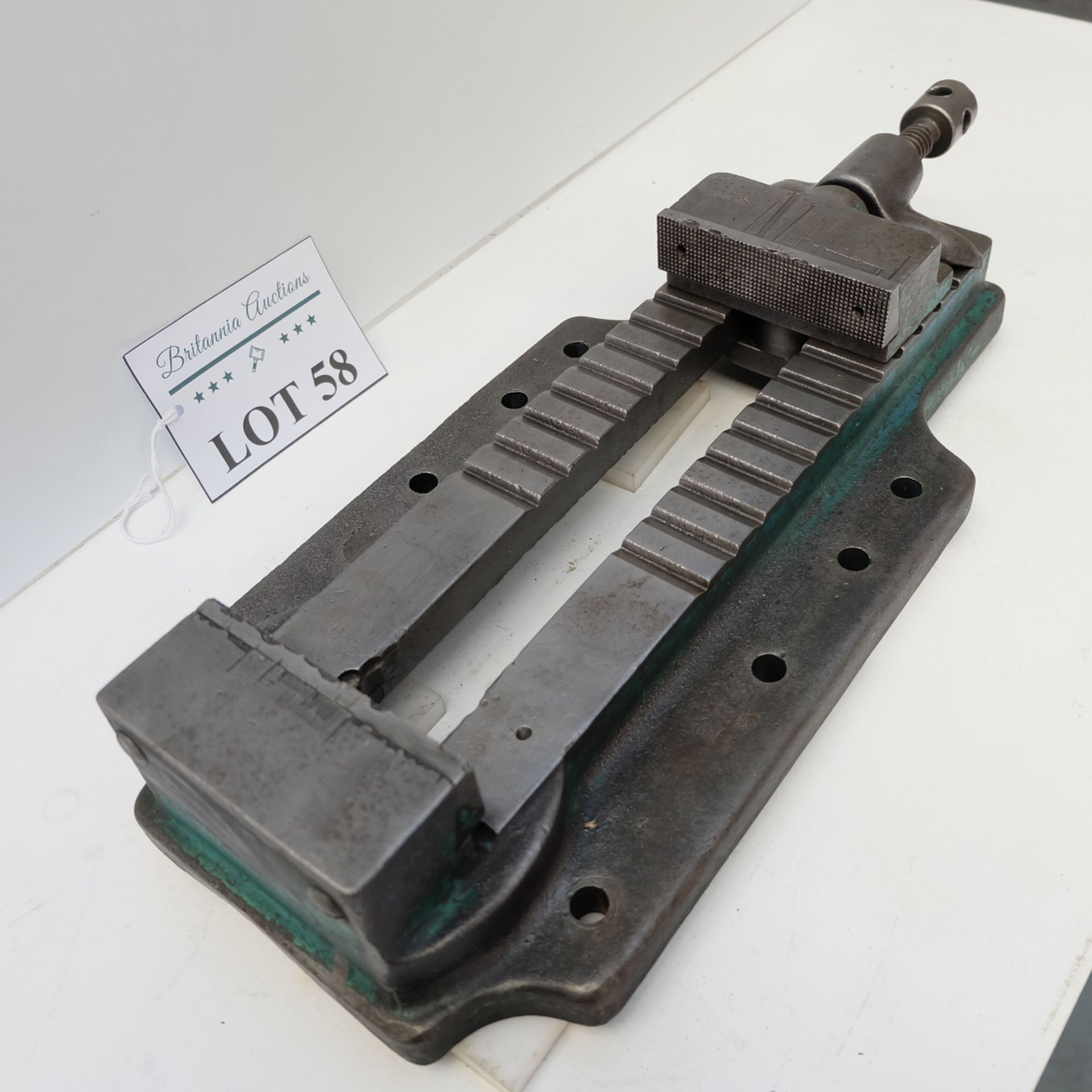 Charles Taylor Rack Vice. Jaw Width 5". Max Opening 11 1/2" Jaw Height 1 3/4" Approx. - Image 2 of 4