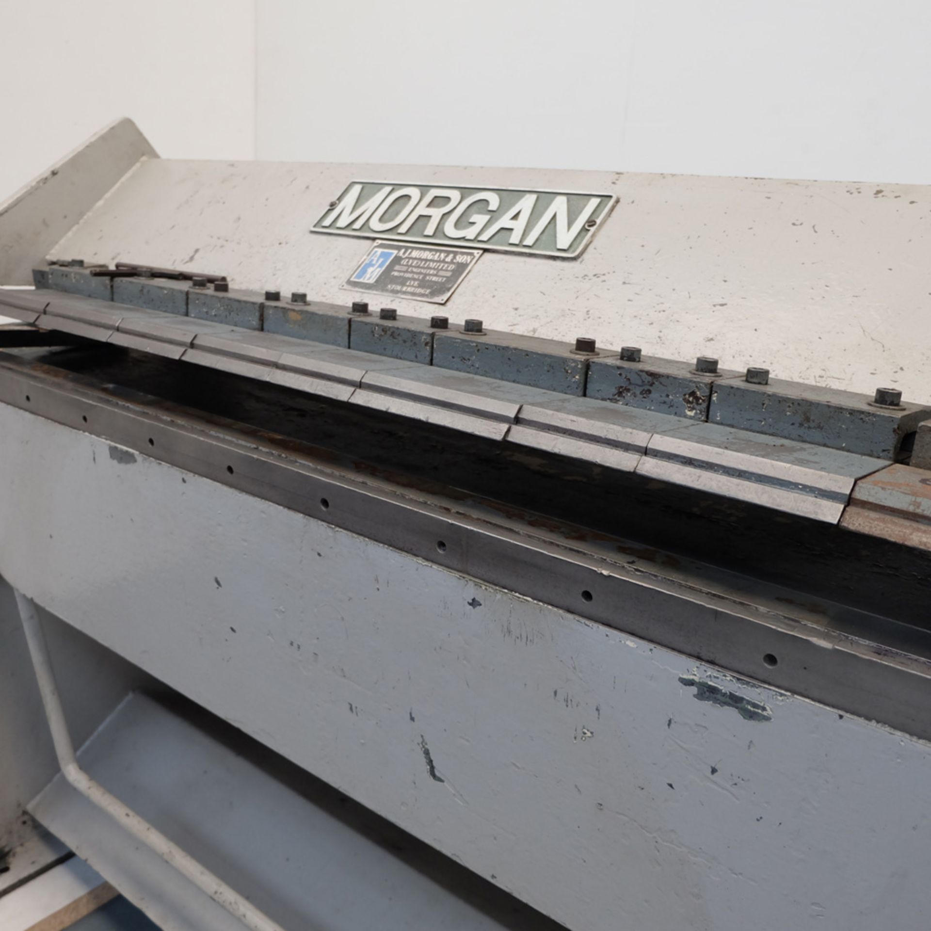 A.J Morgan Model 50/14. Manual Box & Pan Folding Machine. Capacity 14SWG. - Image 7 of 7