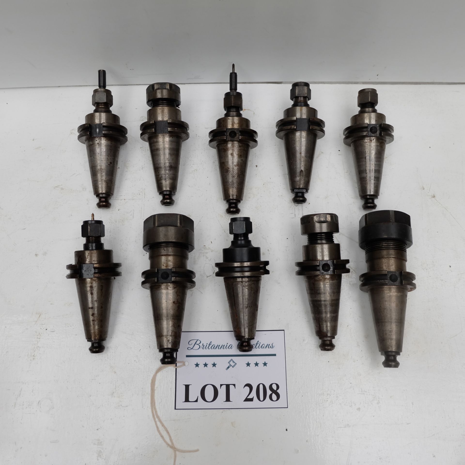 Quantity of 10 x Cat 40 Spindle Tooling.