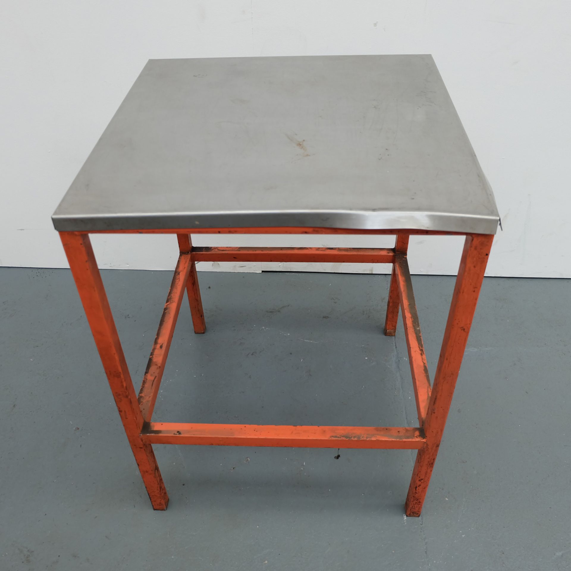 Steel Workbench. Approx Dimensions 650mm x 640mm x 850mm High. - Image 2 of 3