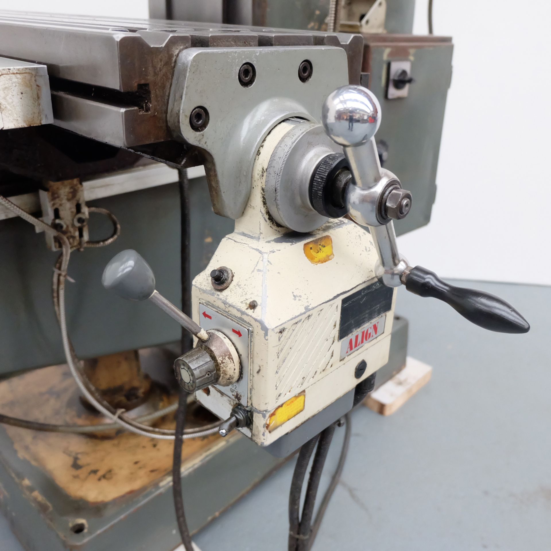Ajax Model AJT.1 Turret Milling Machine. Table Size 50" x 10". Long Travel 28". - Image 7 of 15