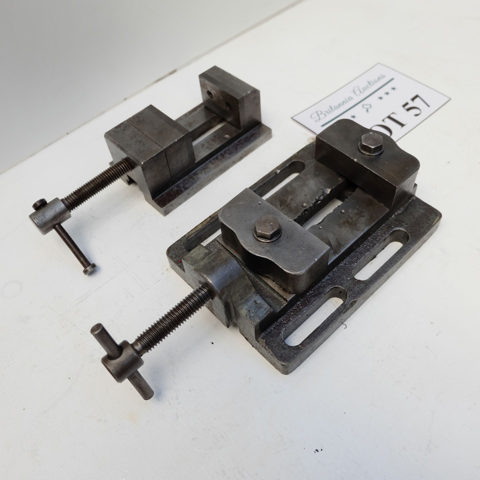 2 x Drilling Vices. 1 x 3" Jaws. 1 x 2" Jaws Approx. - Image 2 of 3