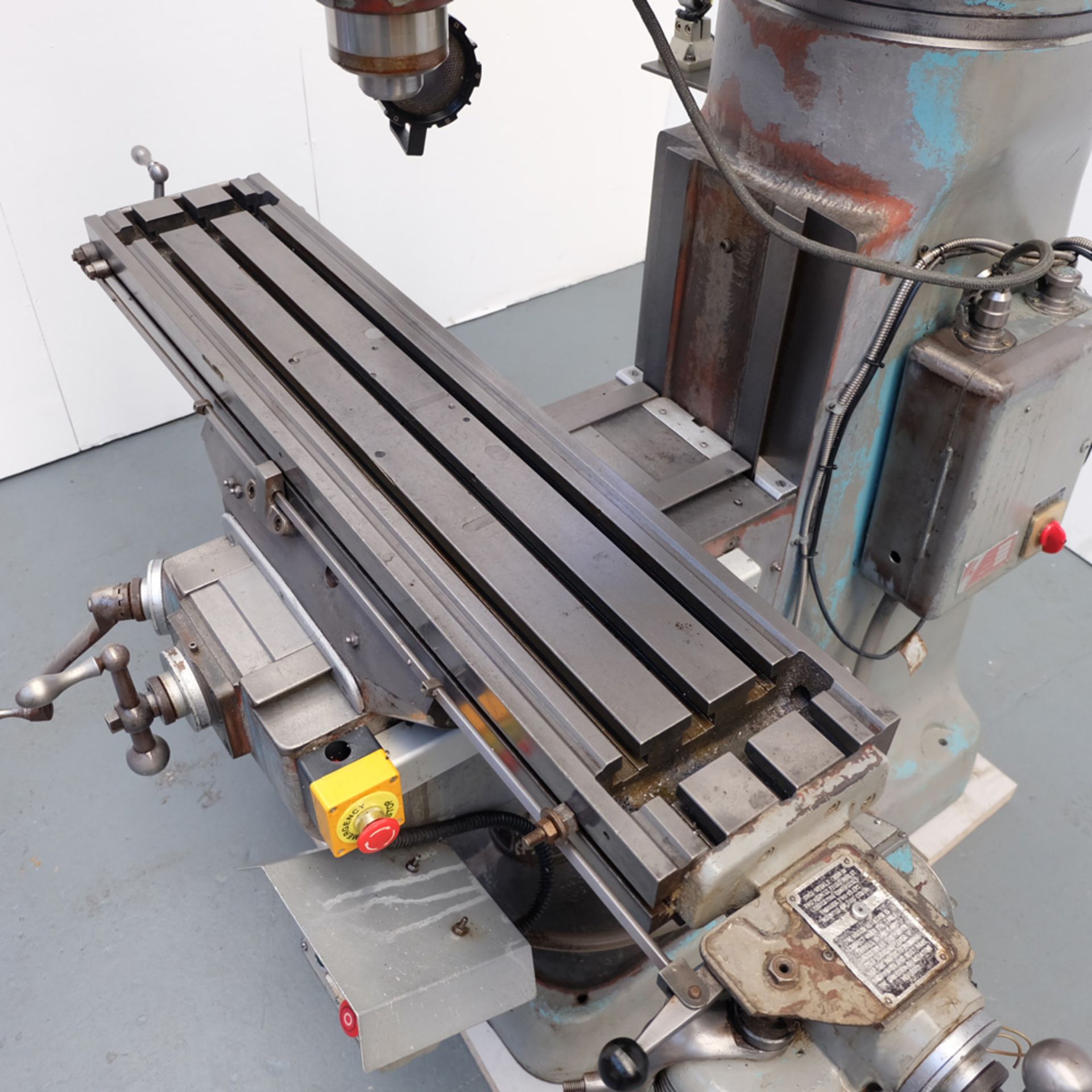 Bridgeport J Type Turret Milling Machine. Table Size 42" x 9". Spindle Taper R8. - Image 6 of 9