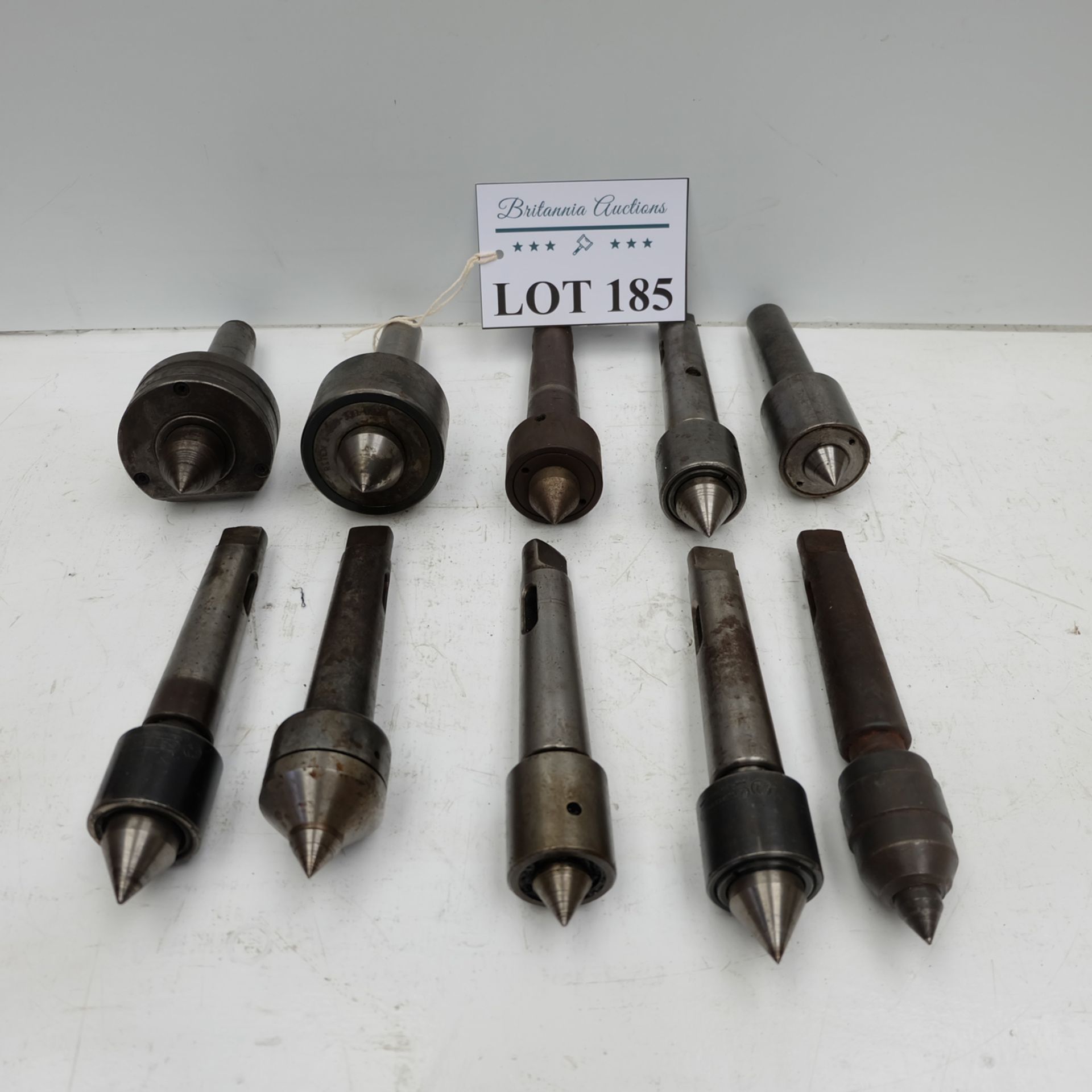 Selection of 3 & 4 Morse Taper Revolving Lathe Centres.