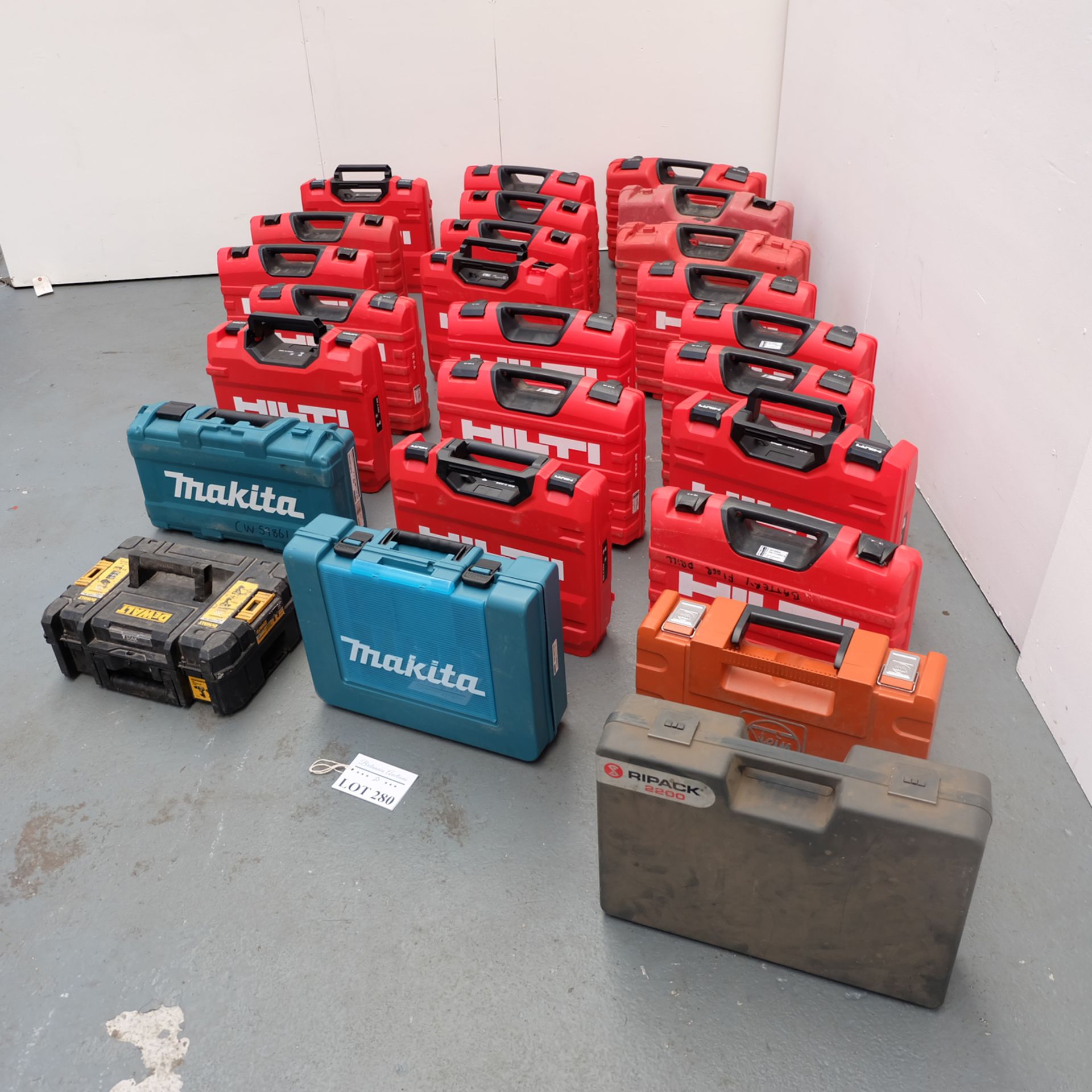 Large Selection of Empty Power Tool Boxes as Lotted. - Image 2 of 6