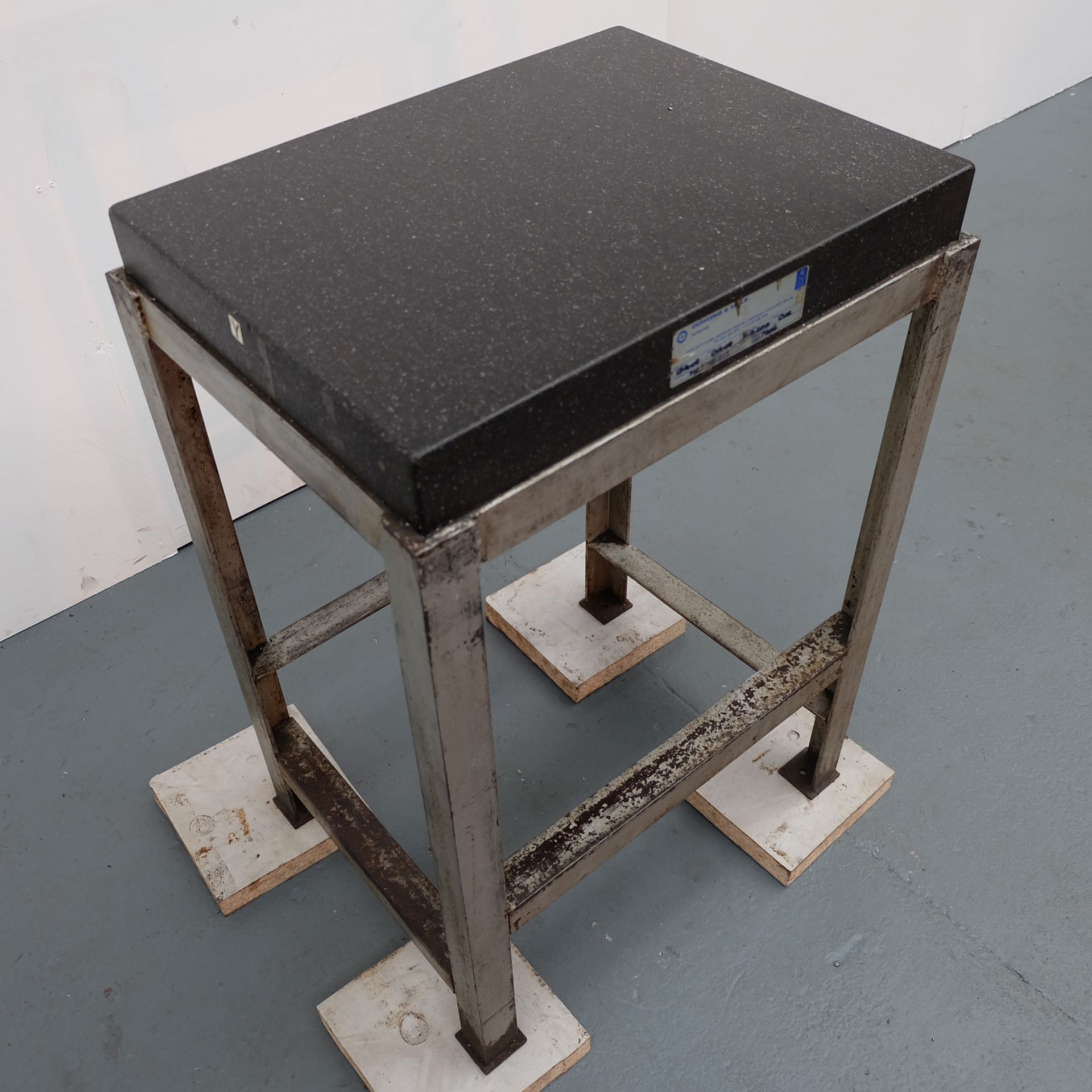 Granite Surface Plate on Steel Stand. Approx 600mm x 460mm x 915mm Working Height. - Image 6 of 7