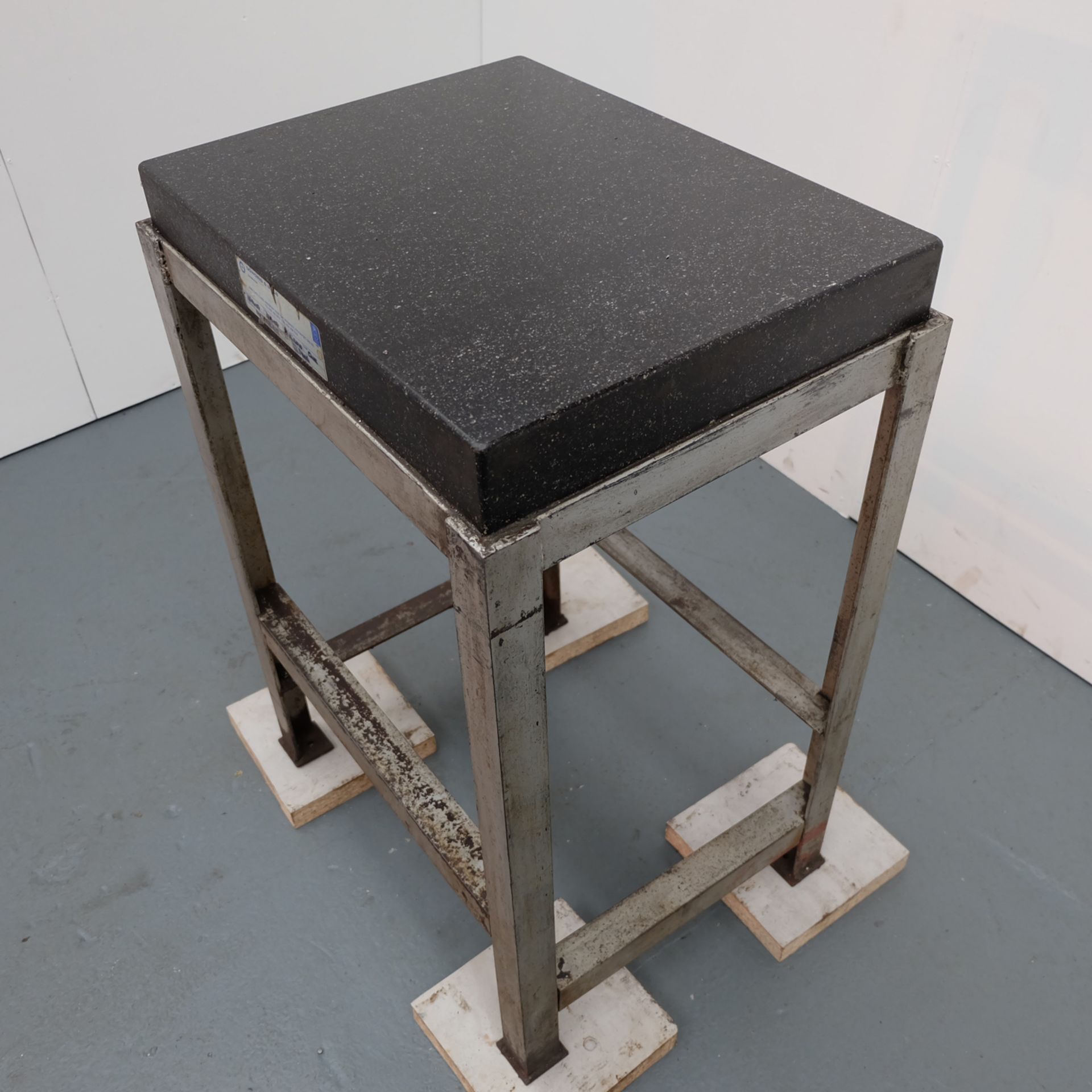 Granite Surface Plate on Steel Stand. Approx 600mm x 460mm x 915mm Working Height. - Image 4 of 7