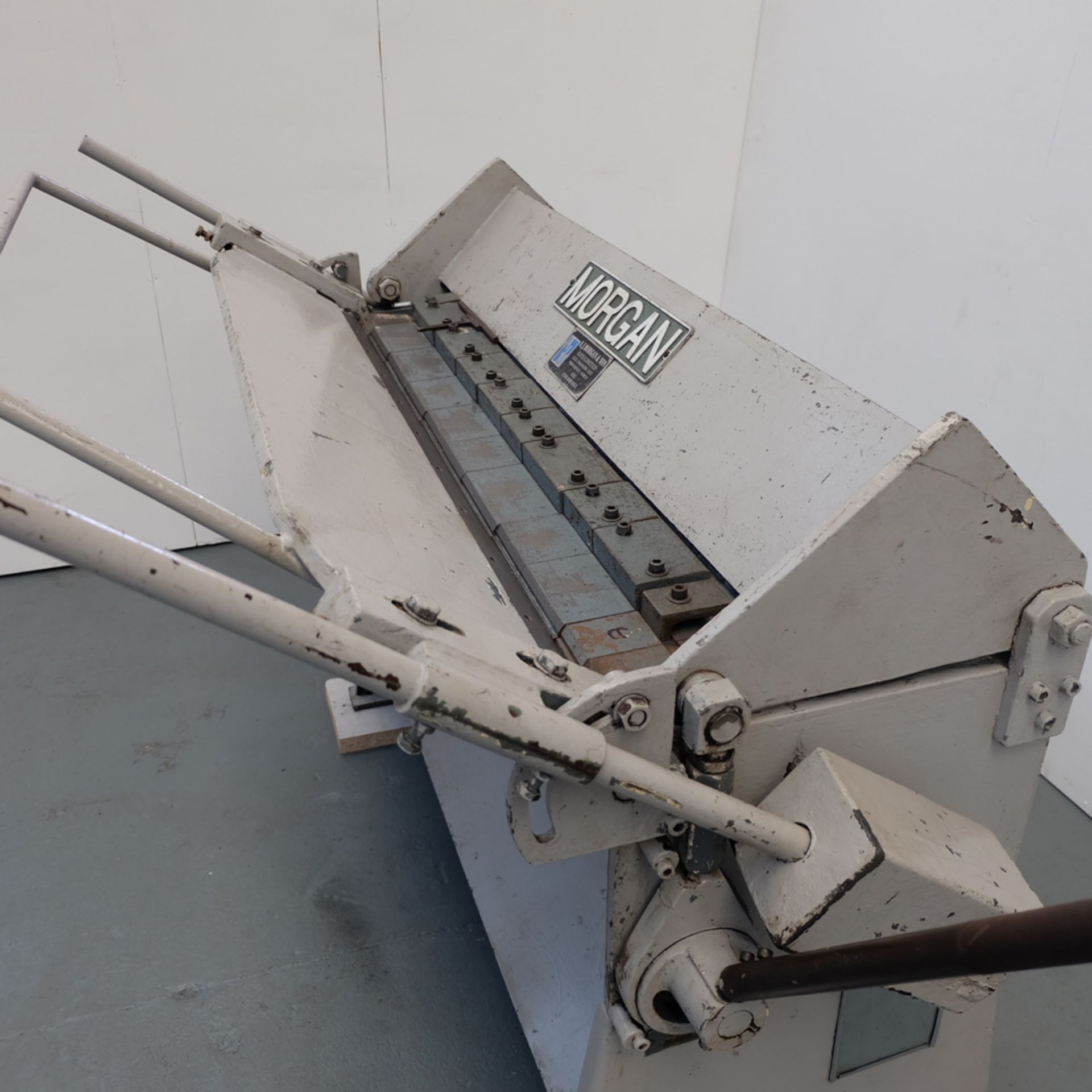 A.J Morgan Model 50/14. Manual Box & Pan Folding Machine. Capacity 14SWG. - Image 6 of 7