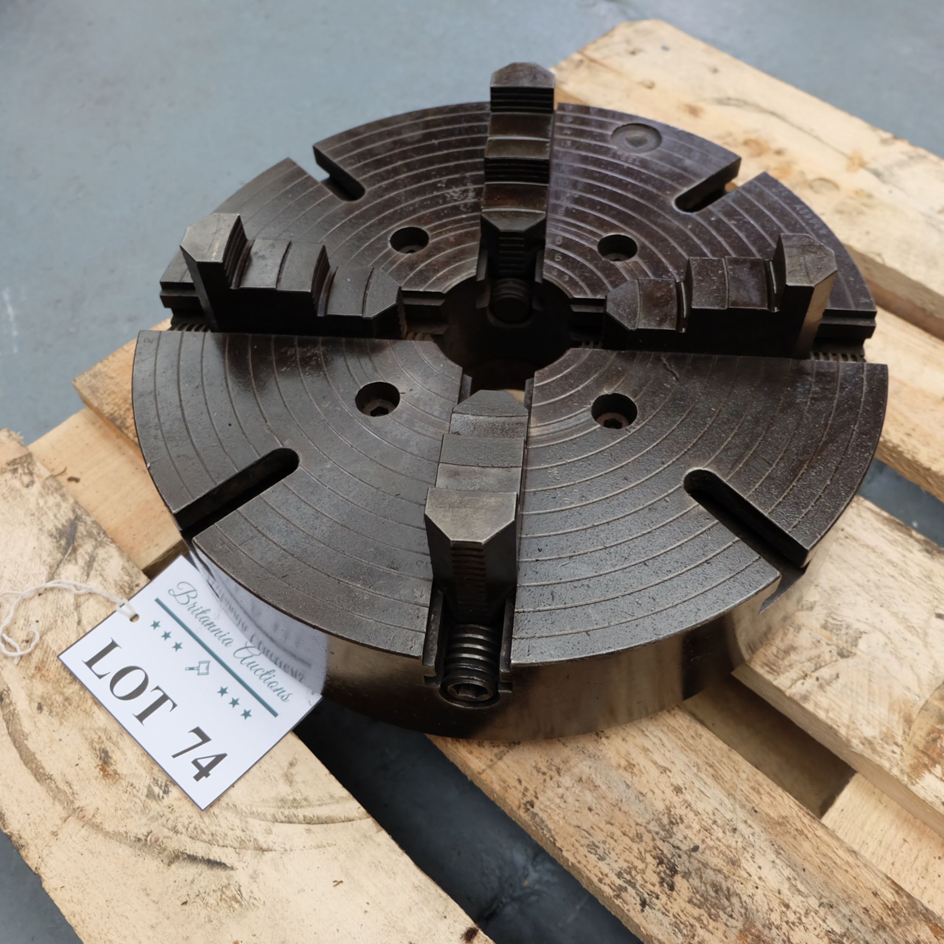 4 Jaw Chuck Approx Diameter 16". - Image 2 of 4