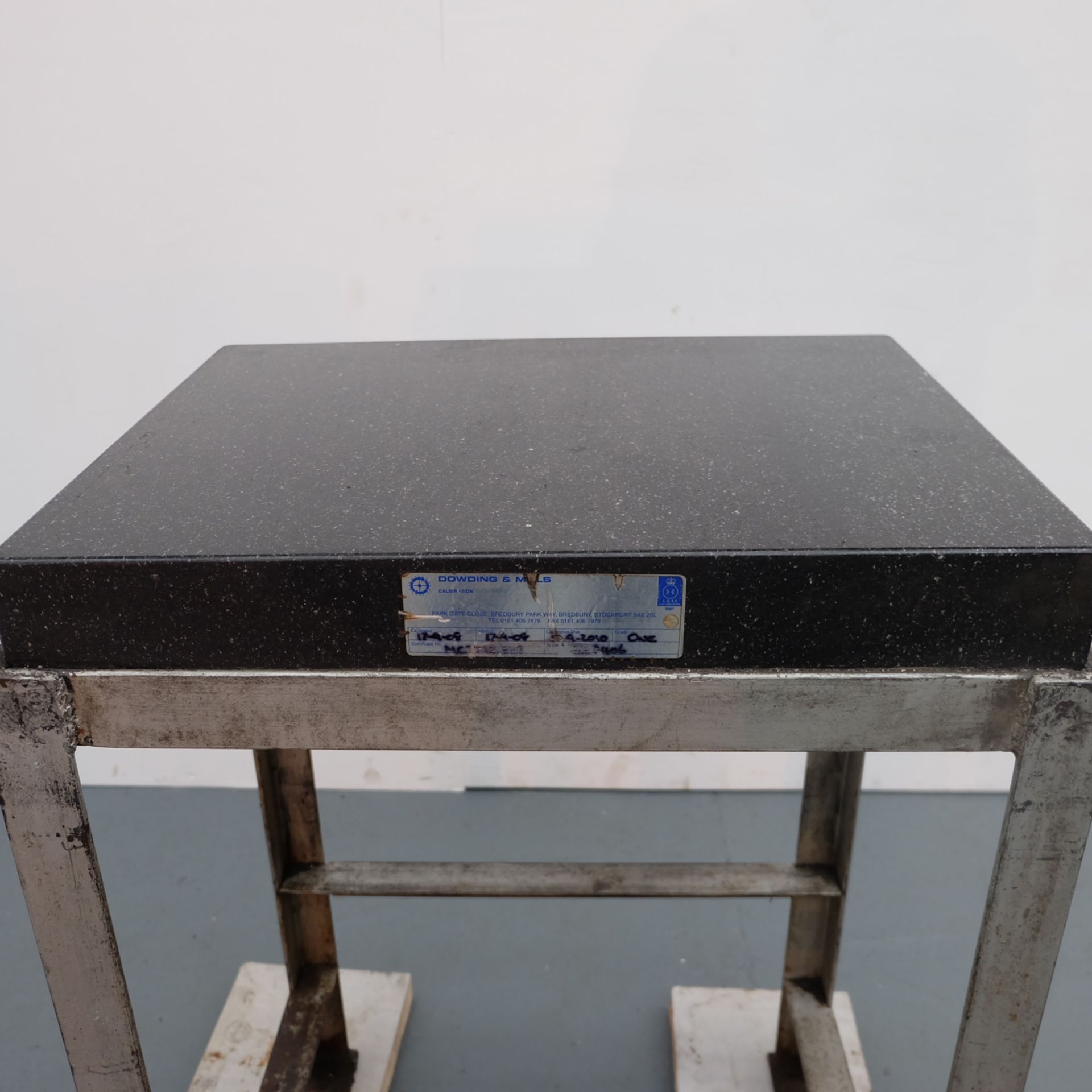 Granite Surface Plate on Steel Stand. Approx 600mm x 460mm x 915mm Working Height. - Image 7 of 7