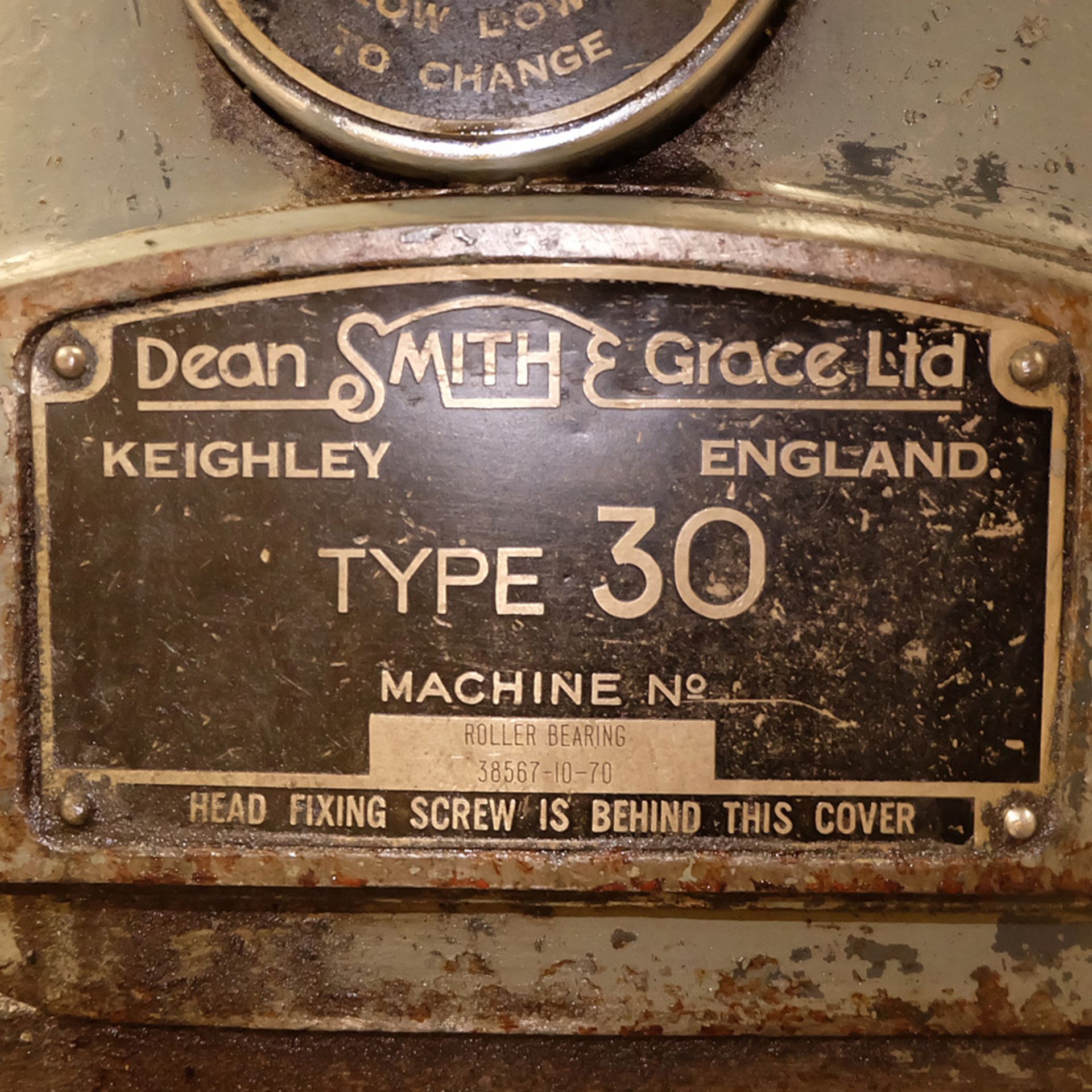 Dean Smith and Grace Type 30 Gap Bed Centre Lathe. Distance Between Centres 72". Swing Over Bed 33". - Image 11 of 13
